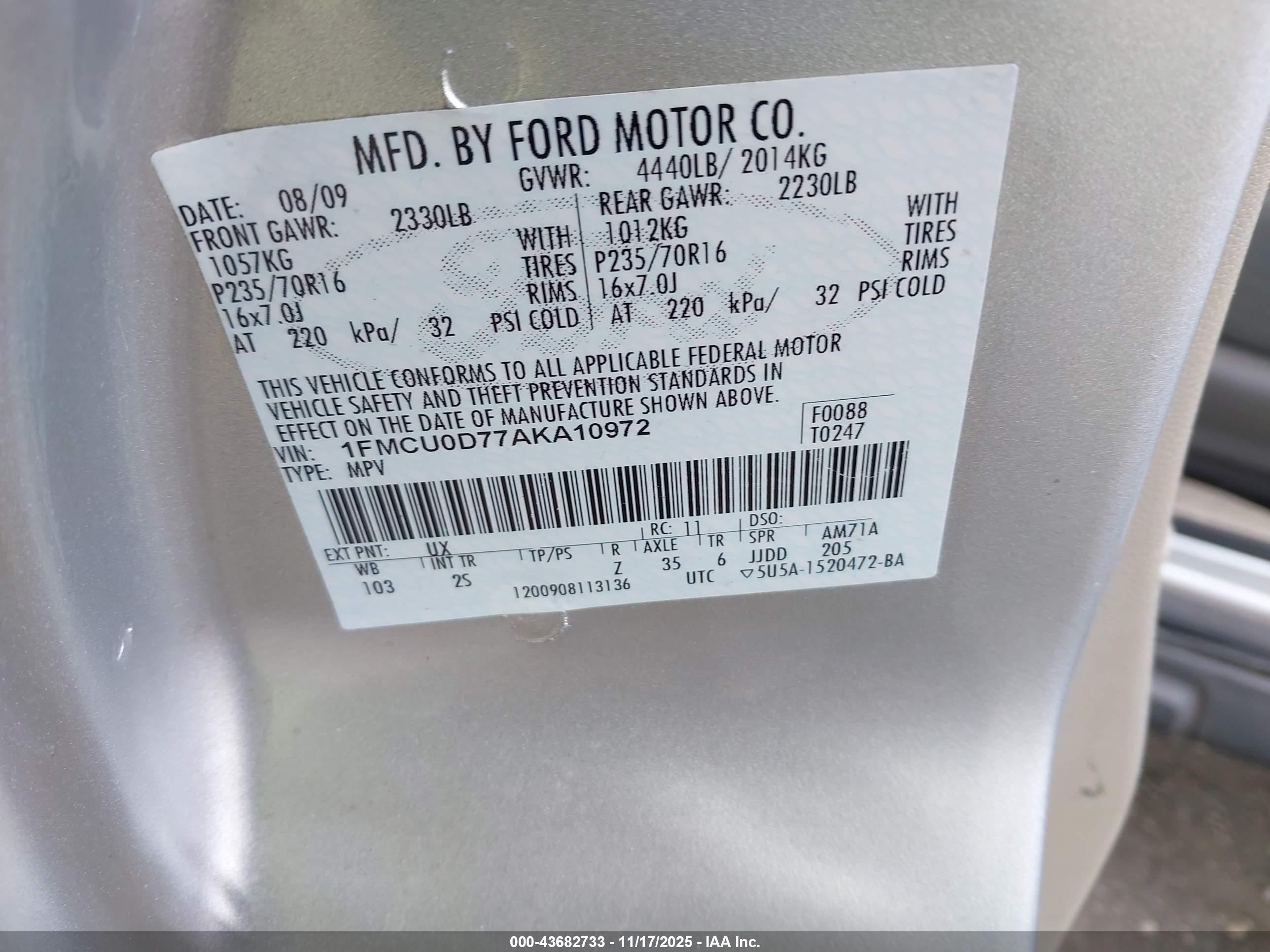 FORD ESCAPE image 9