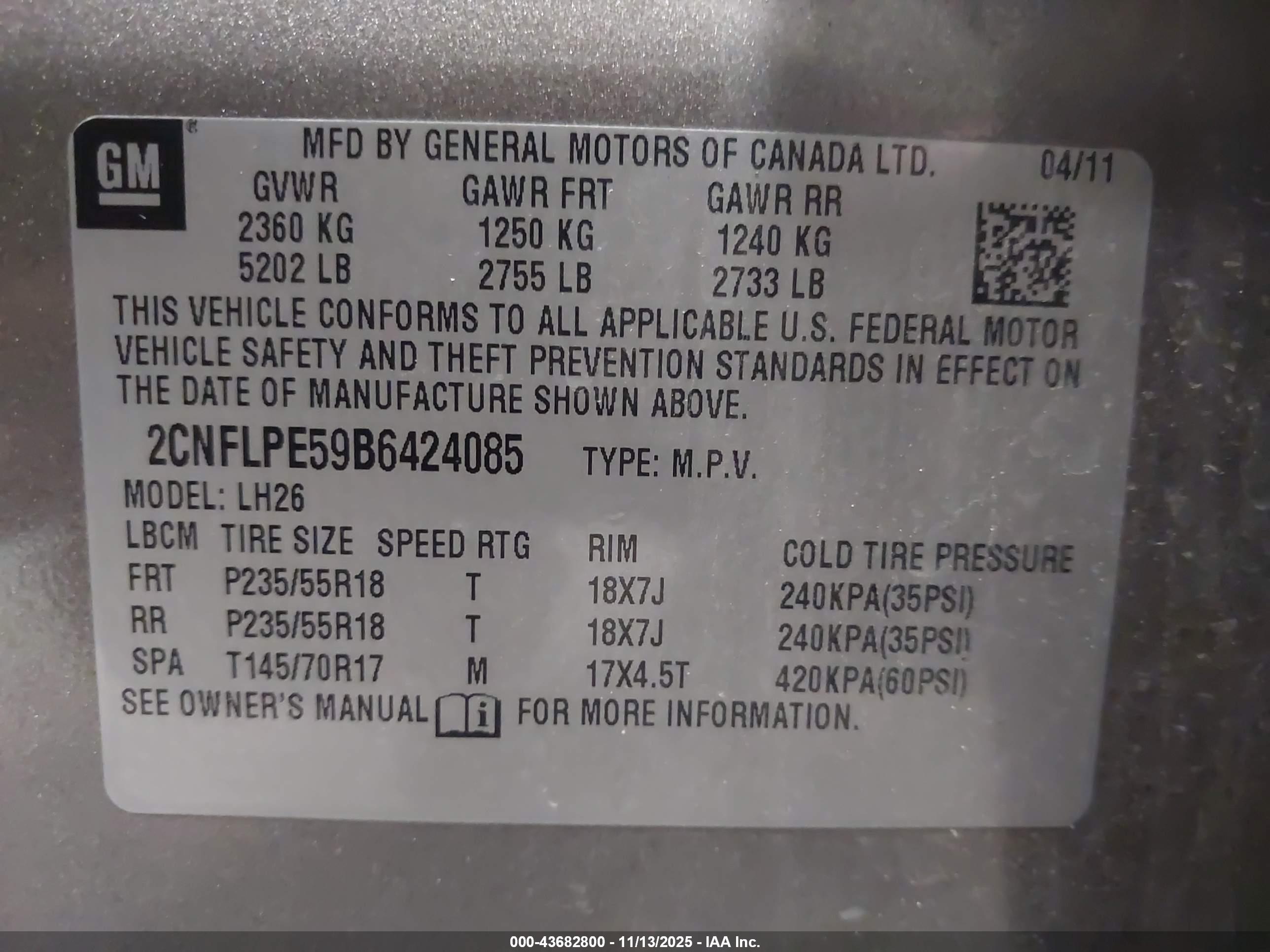 CHEVROLET EQUINOX image 9