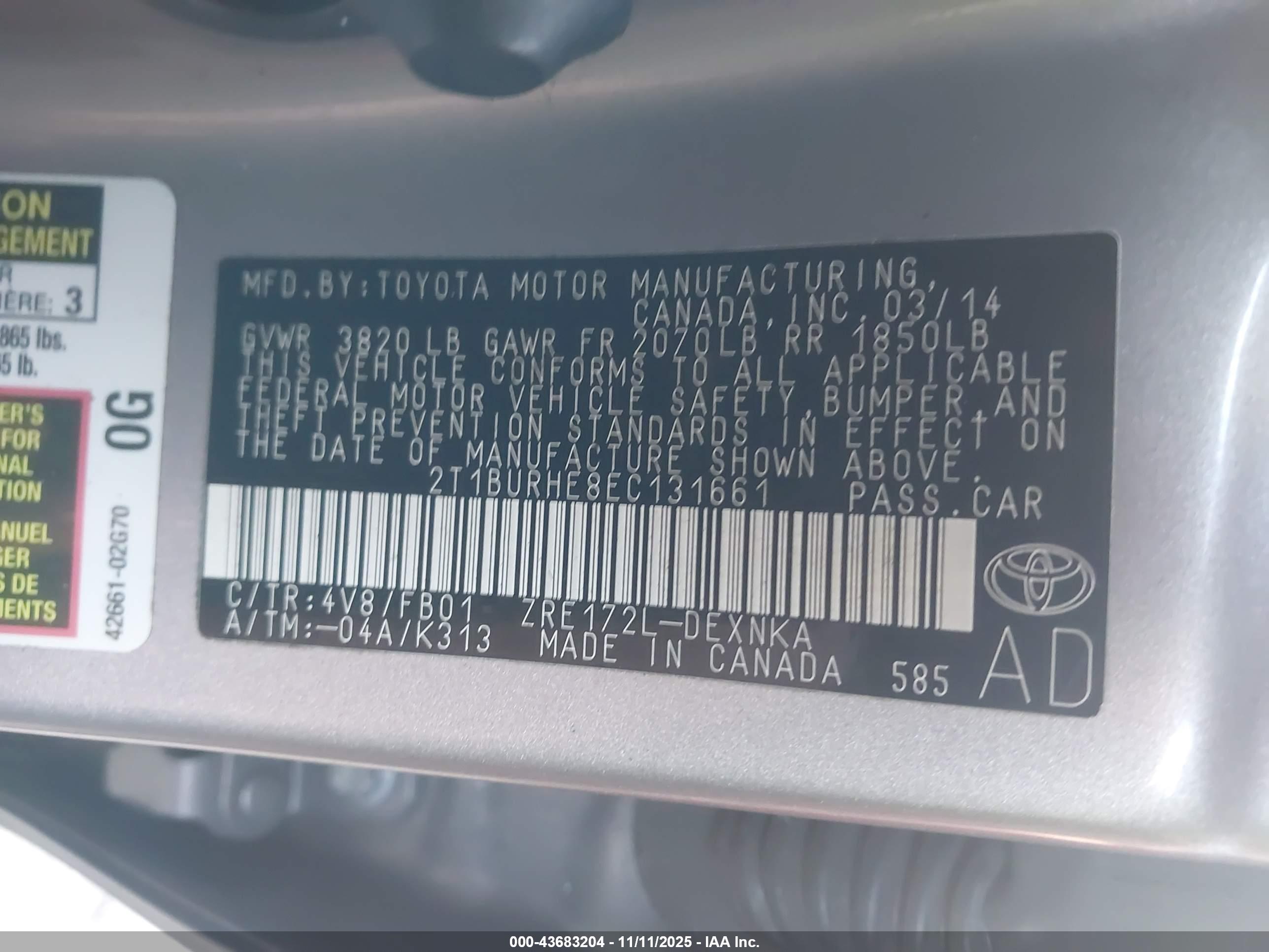 TOYOTA COROLLA image 9