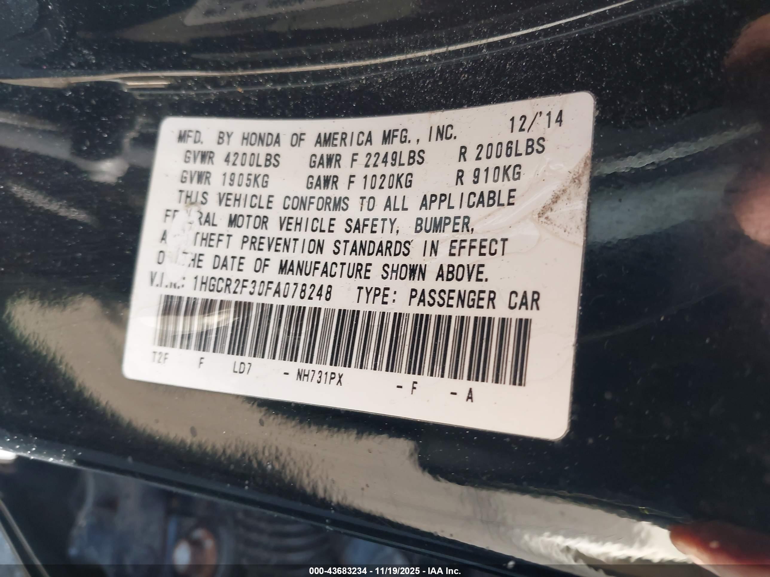 HONDA ACCORD image 9