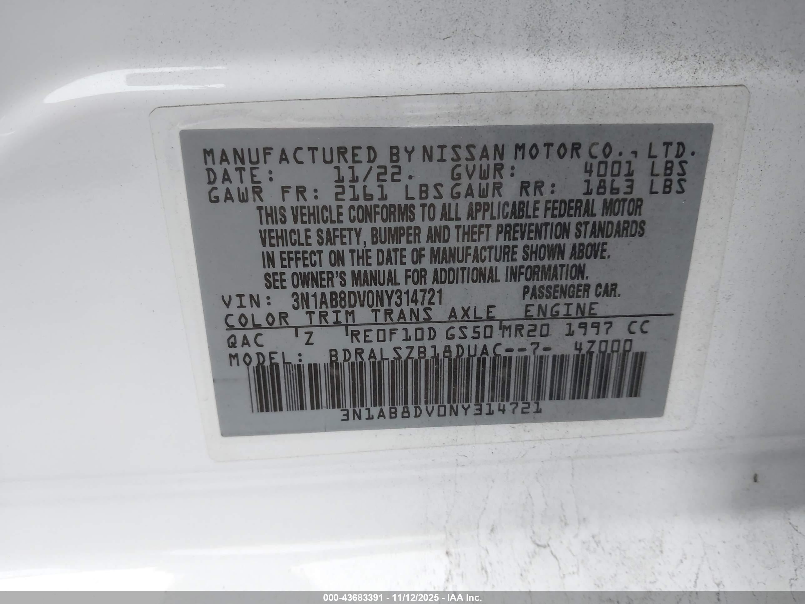 NISSAN SENTRA image 9
