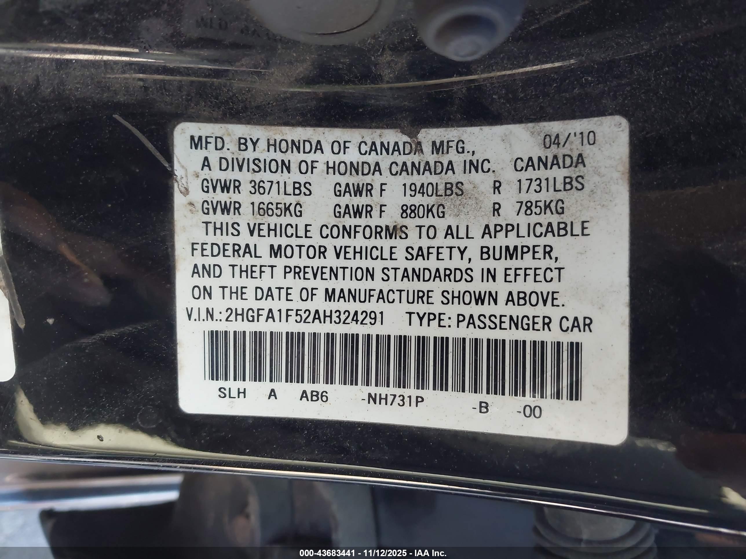 HONDA CIVIC image 9