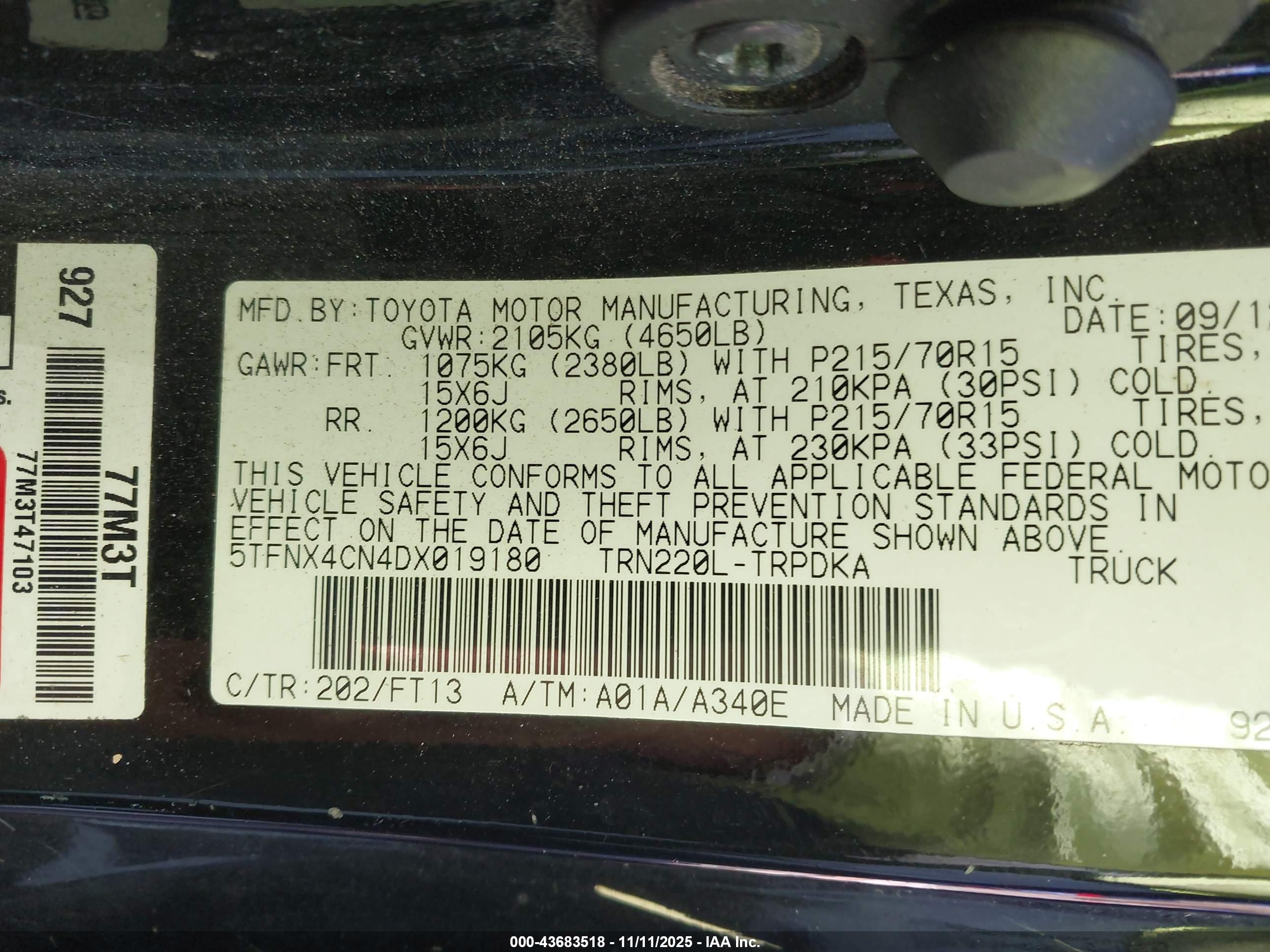 TOYOTA TACOMA image 9
