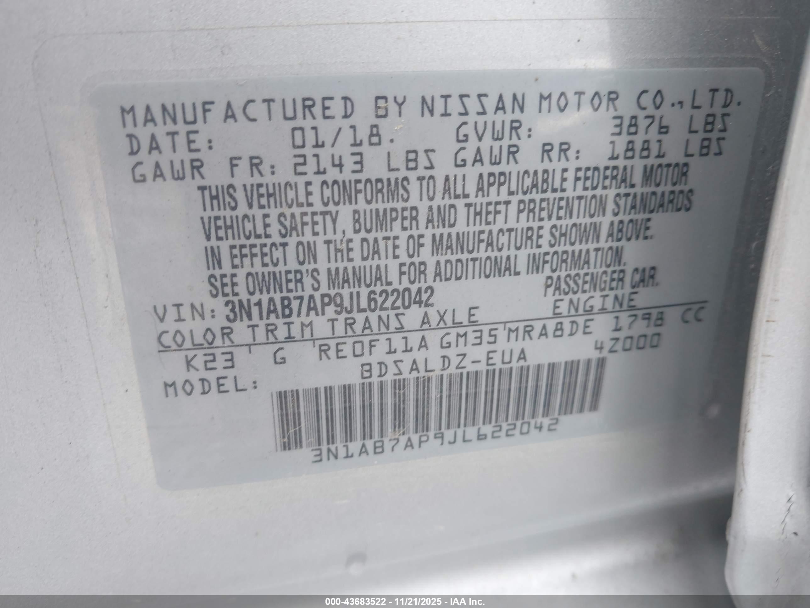 NISSAN SENTRA image 9