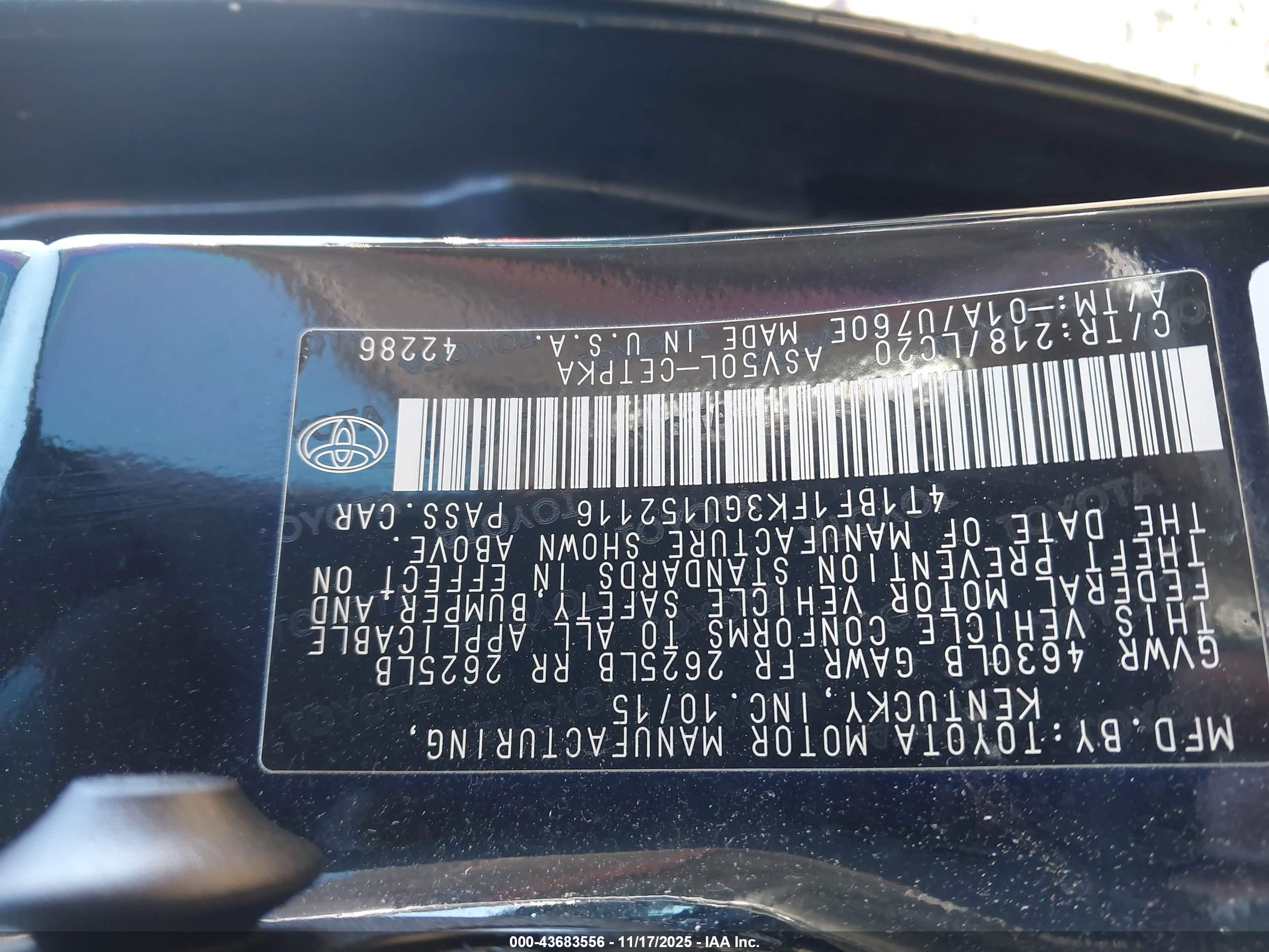 TOYOTA CAMRY image 9