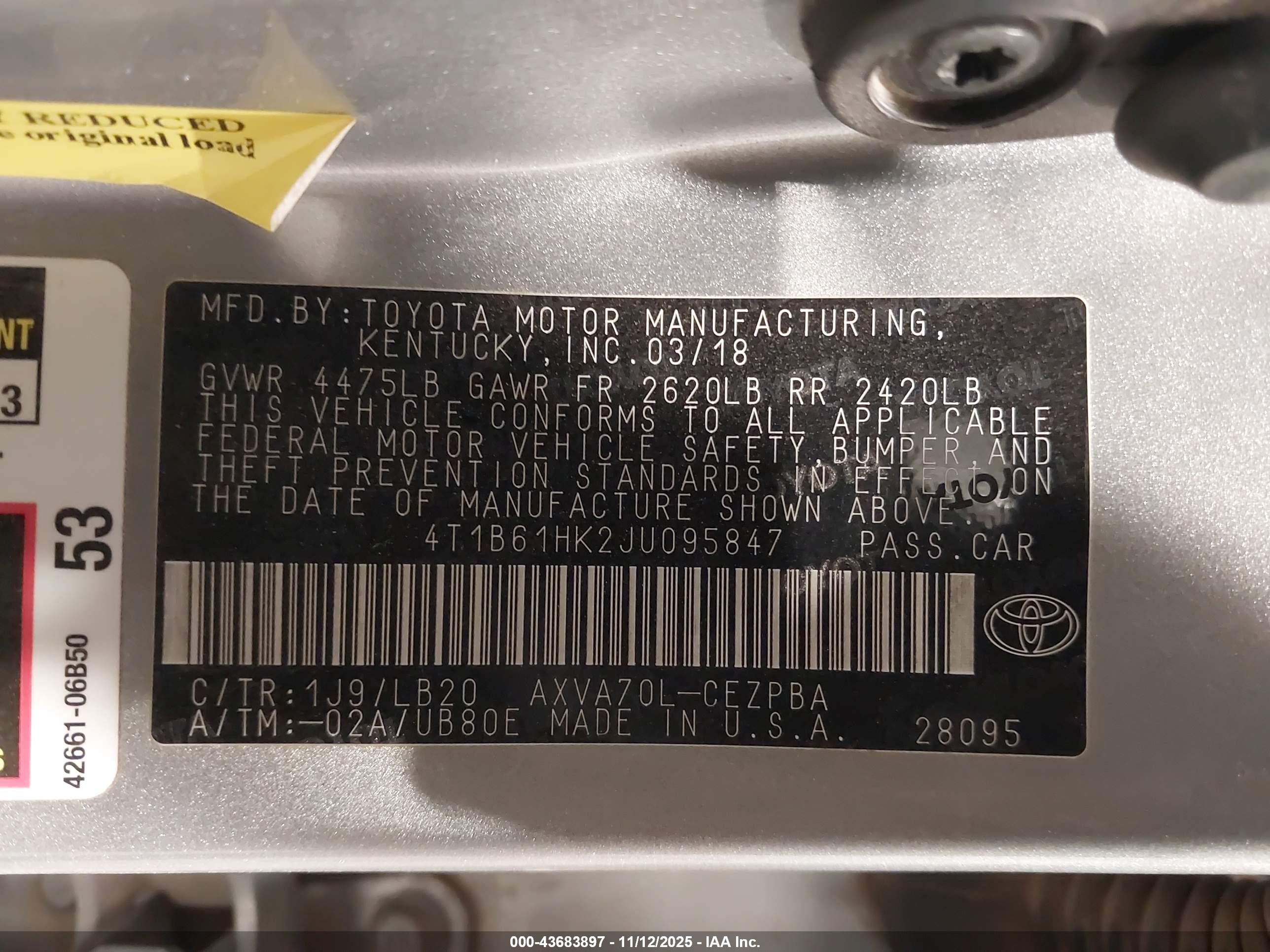 TOYOTA CAMRY image 9