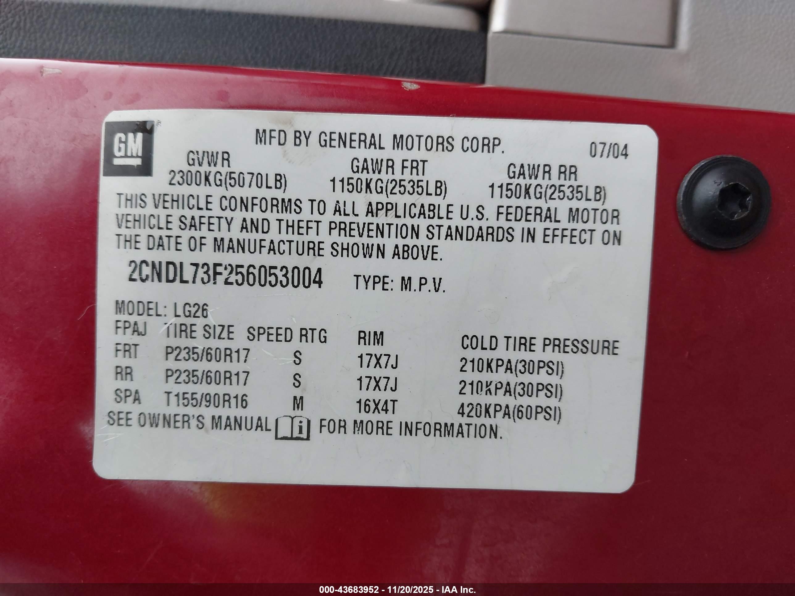CHEVROLET EQUINOX image 9