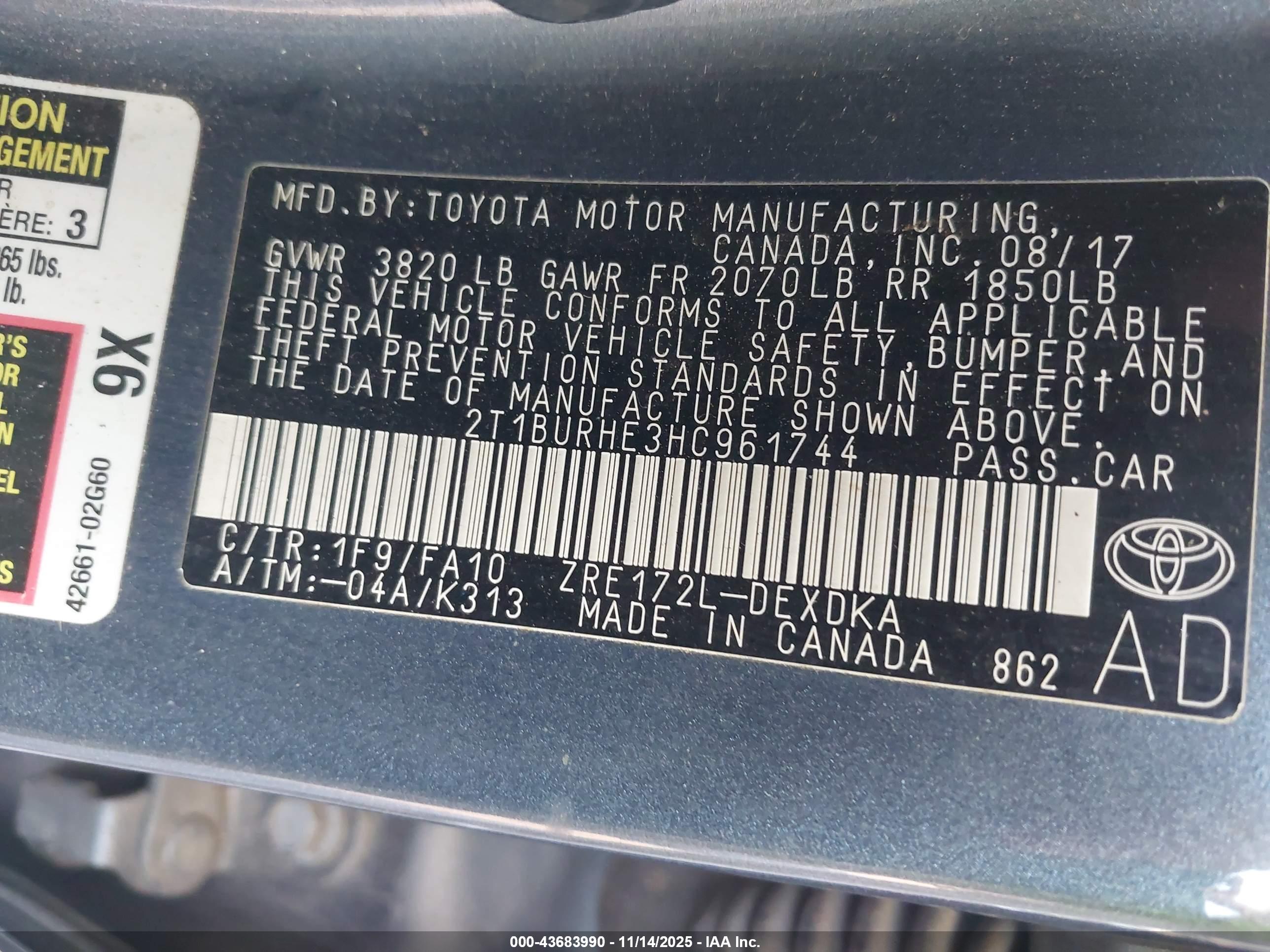 TOYOTA COROLLA image 9