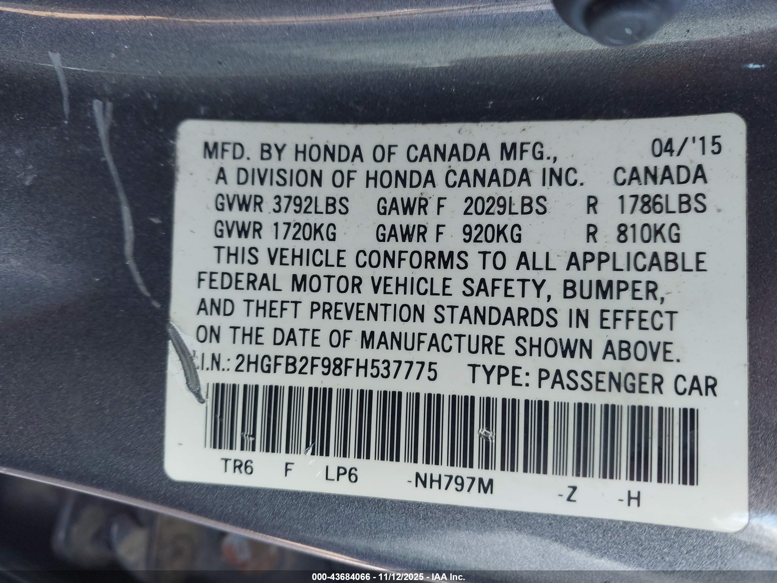 HONDA CIVIC image 9