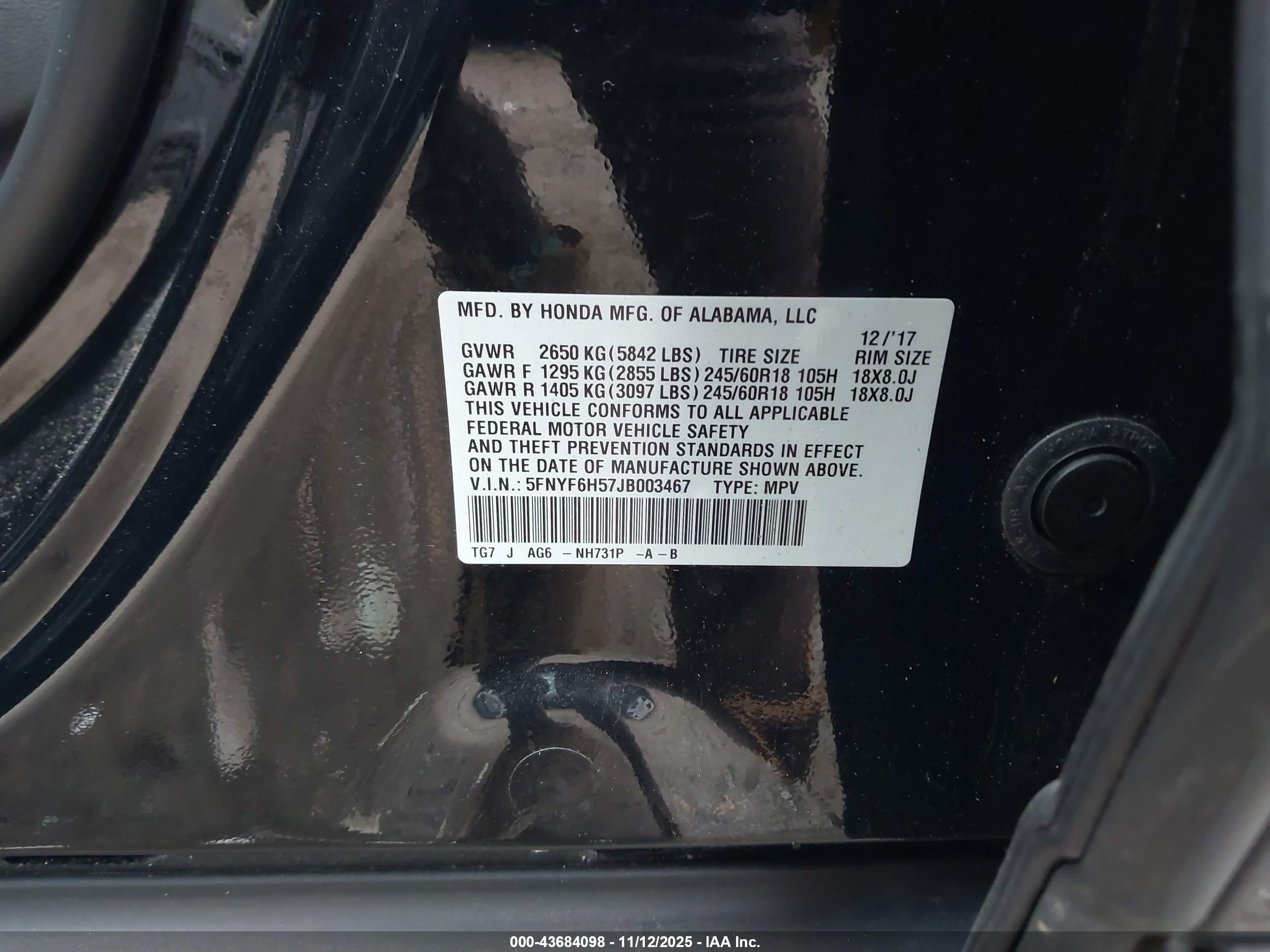 HONDA PILOT image 9