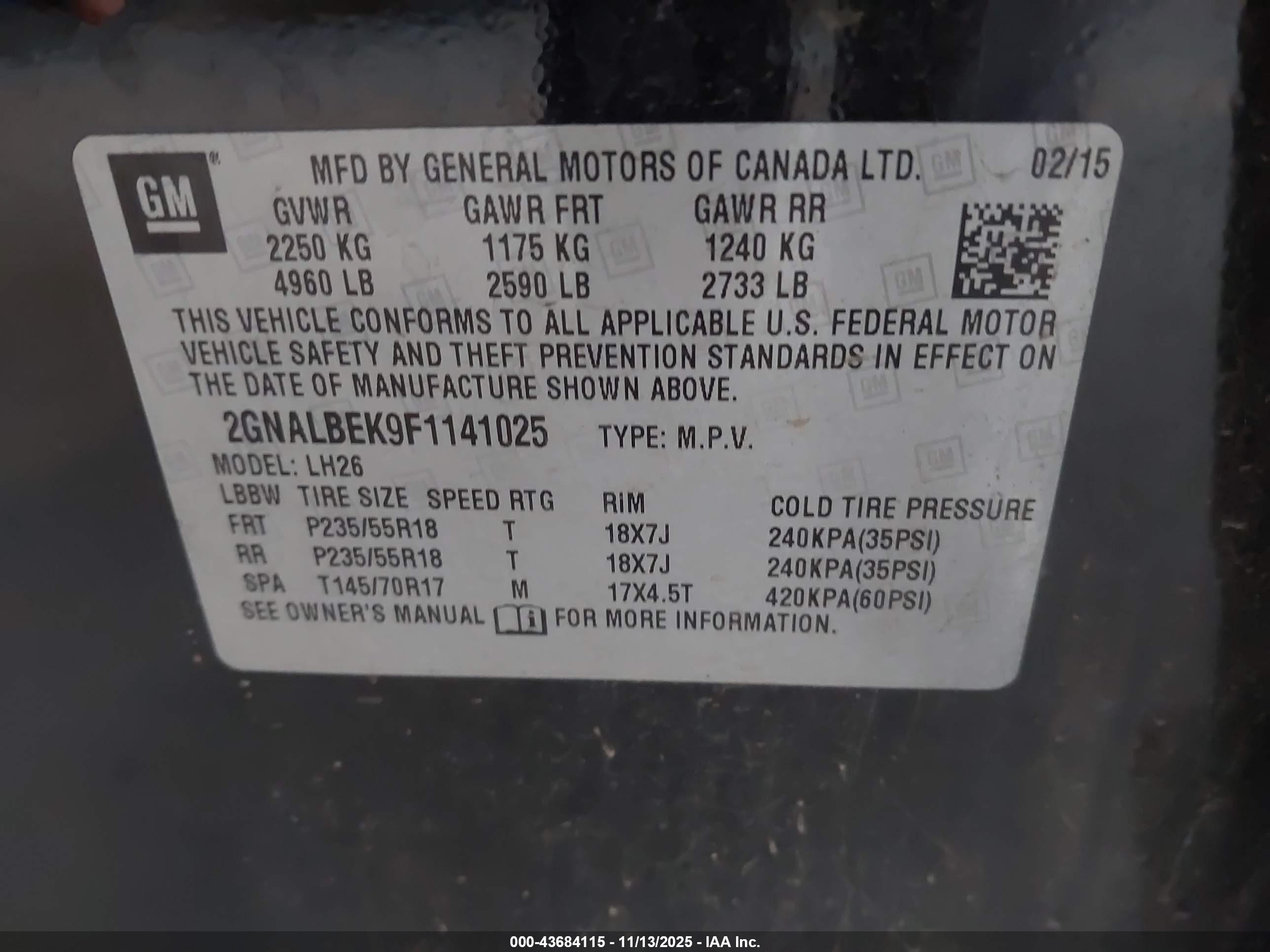 CHEVROLET EQUINOX image 9