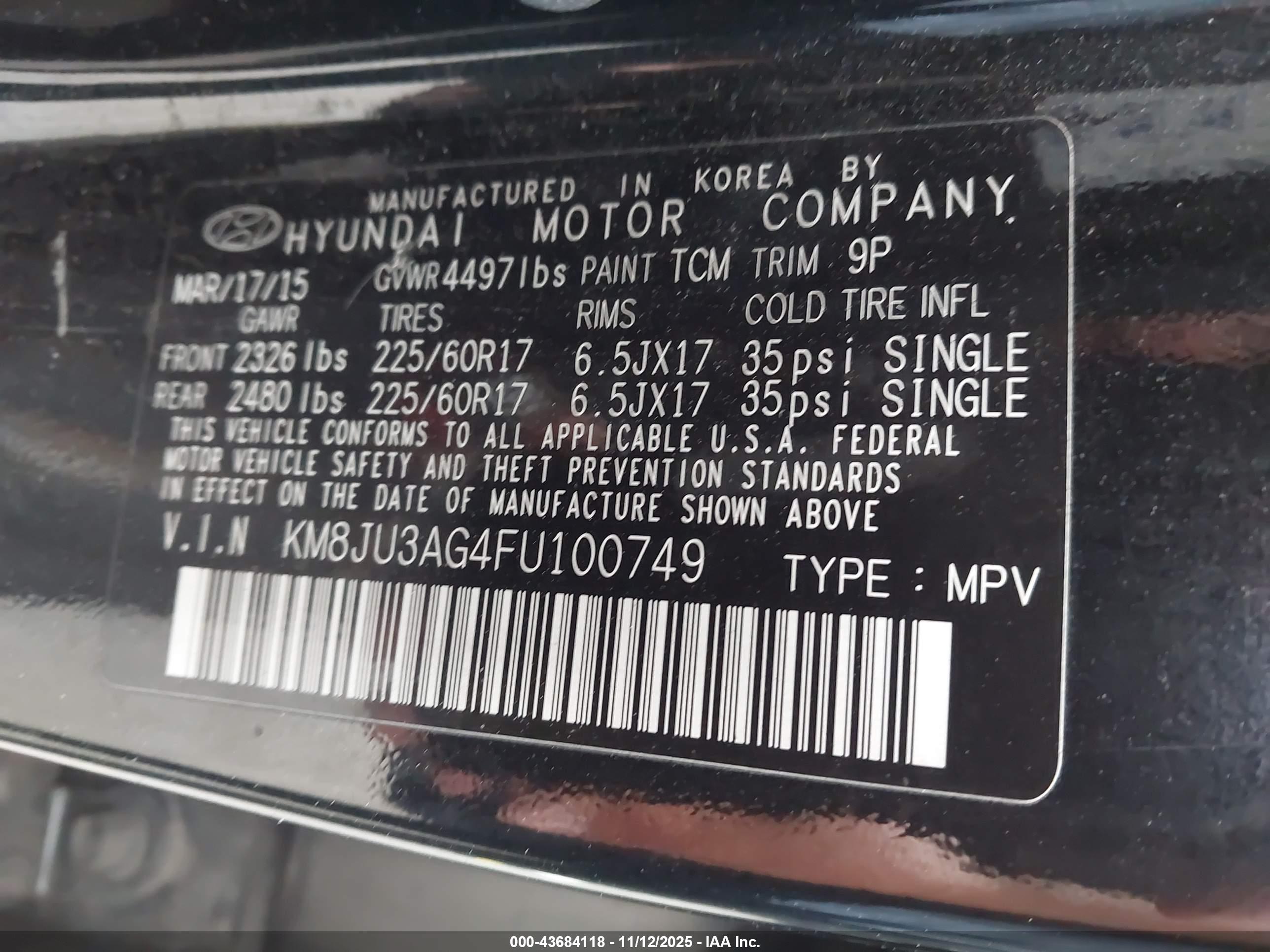 HYUNDAI TUCSON image 9