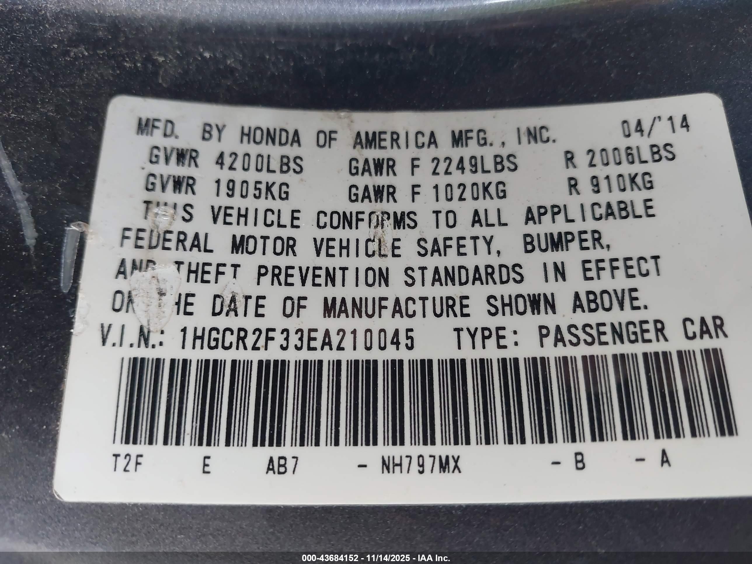 HONDA ACCORD image 9