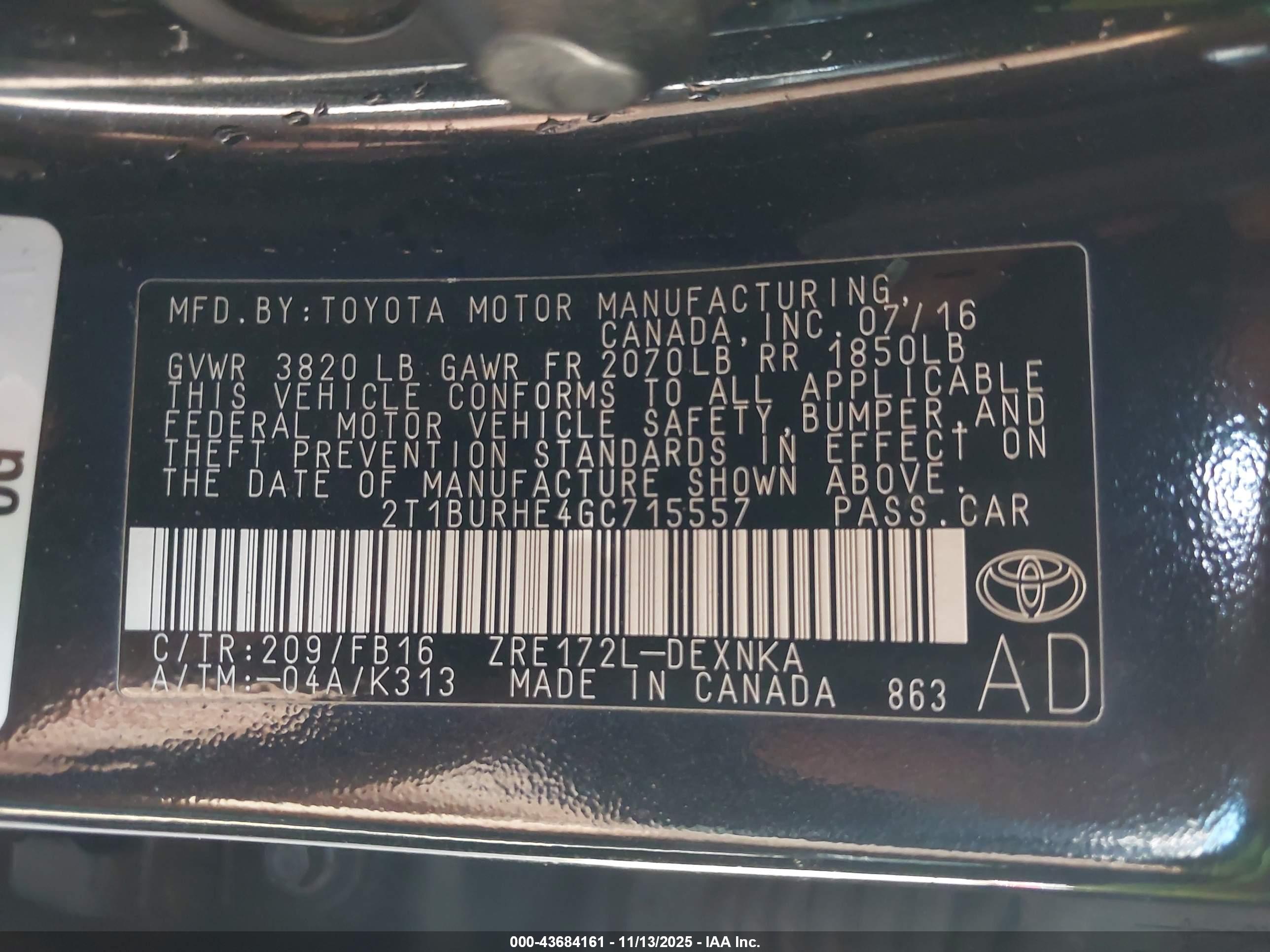 TOYOTA COROLLA image 9