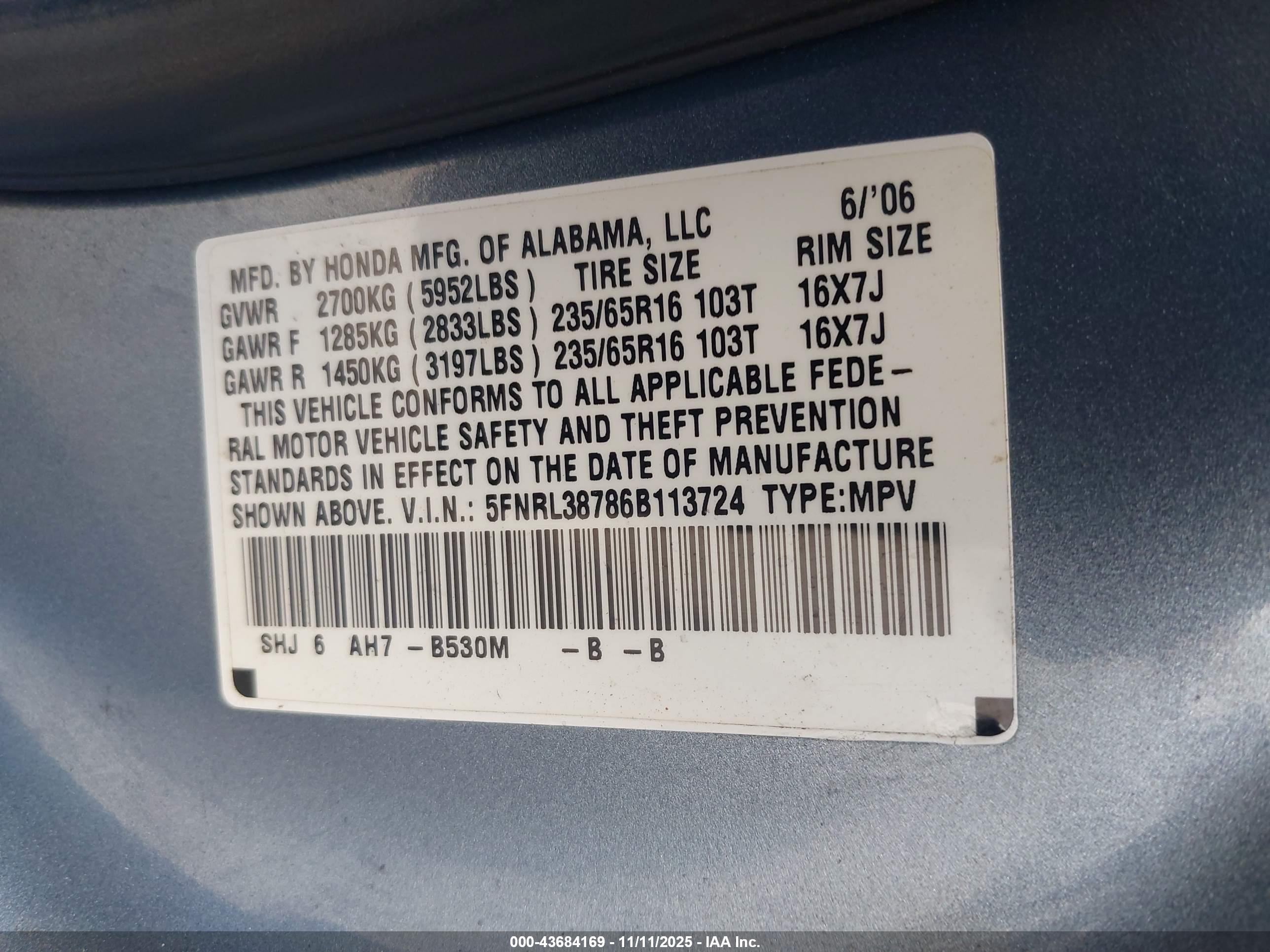 HONDA ODYSSEY image 9