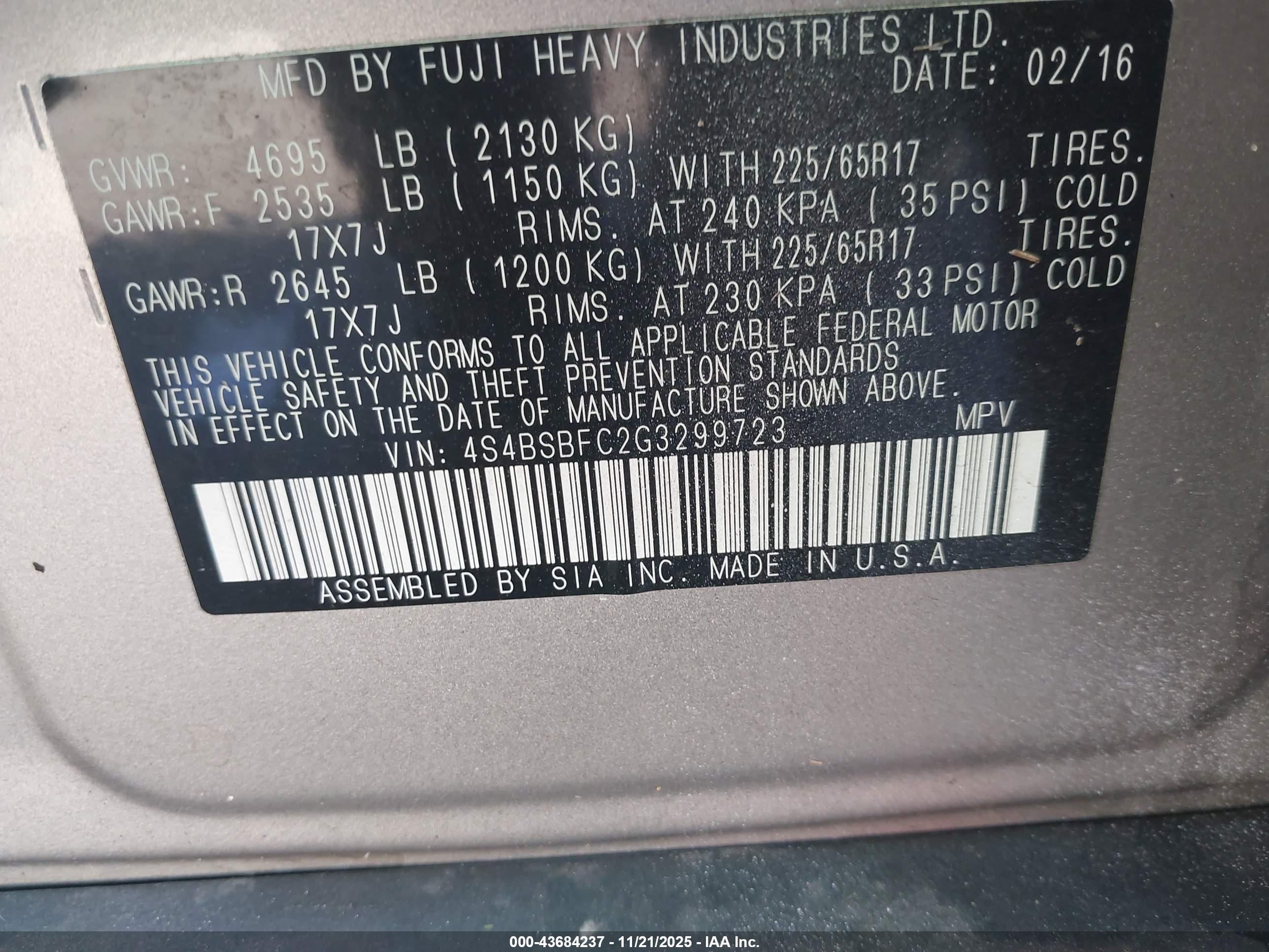 SUBARU OUTBACK image 9
