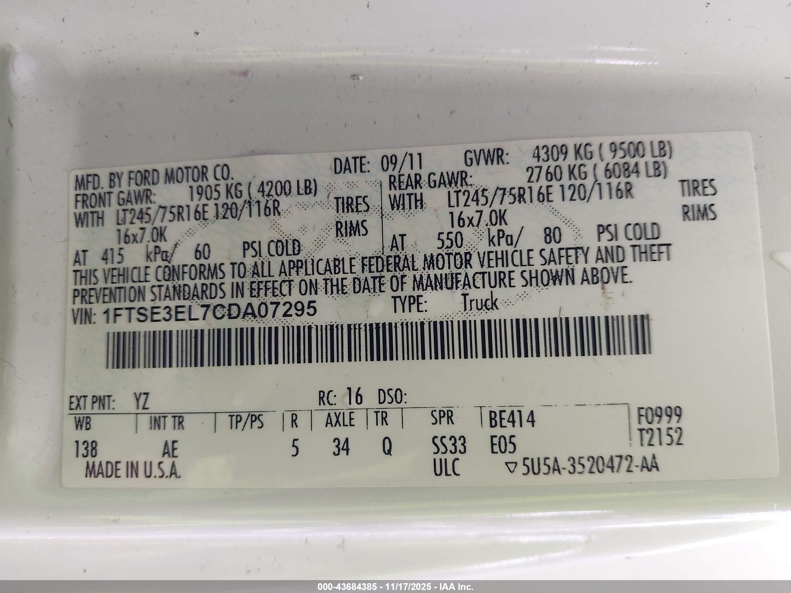 FORD E-350 image 9