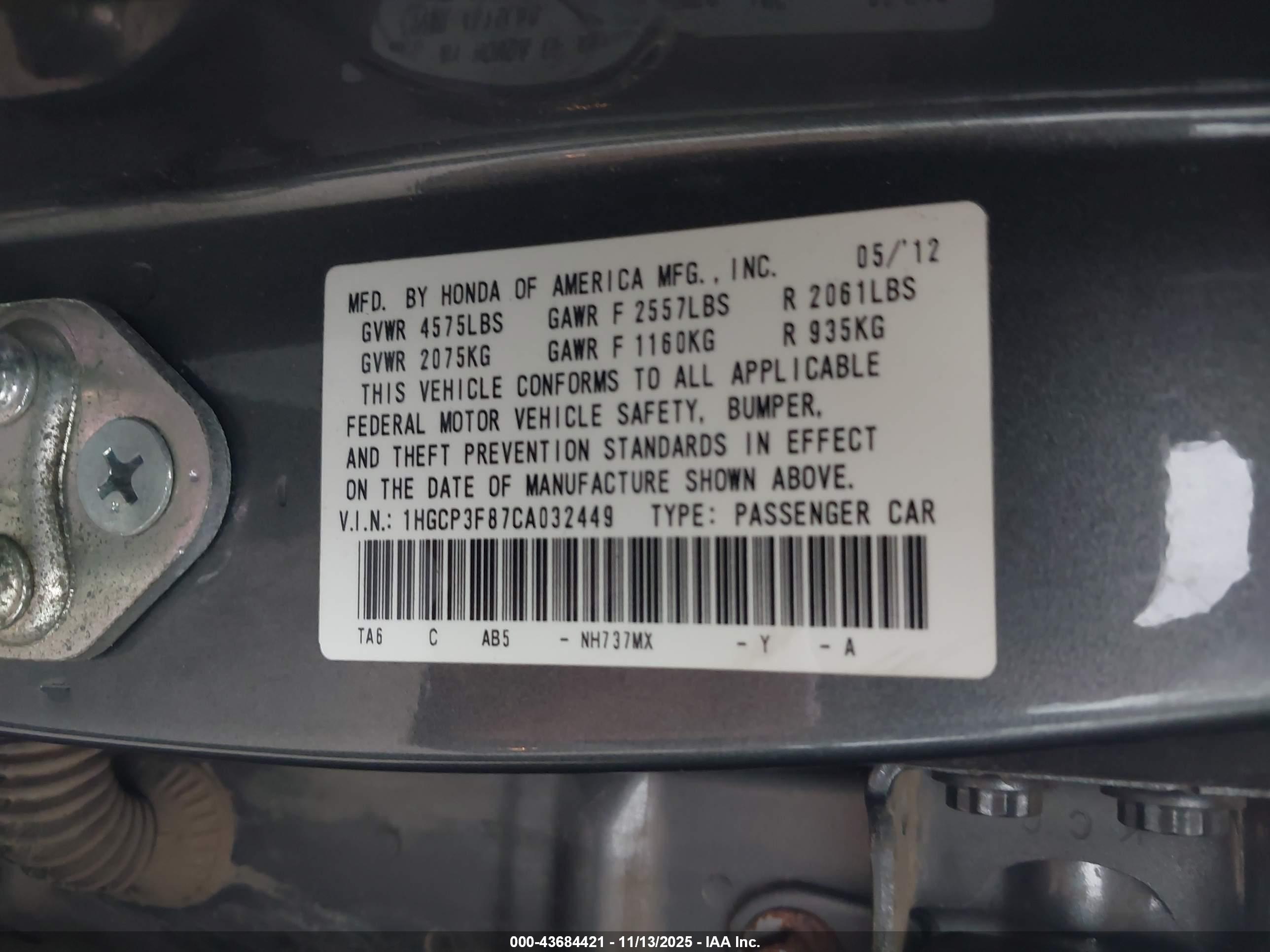 HONDA ACCORD image 9