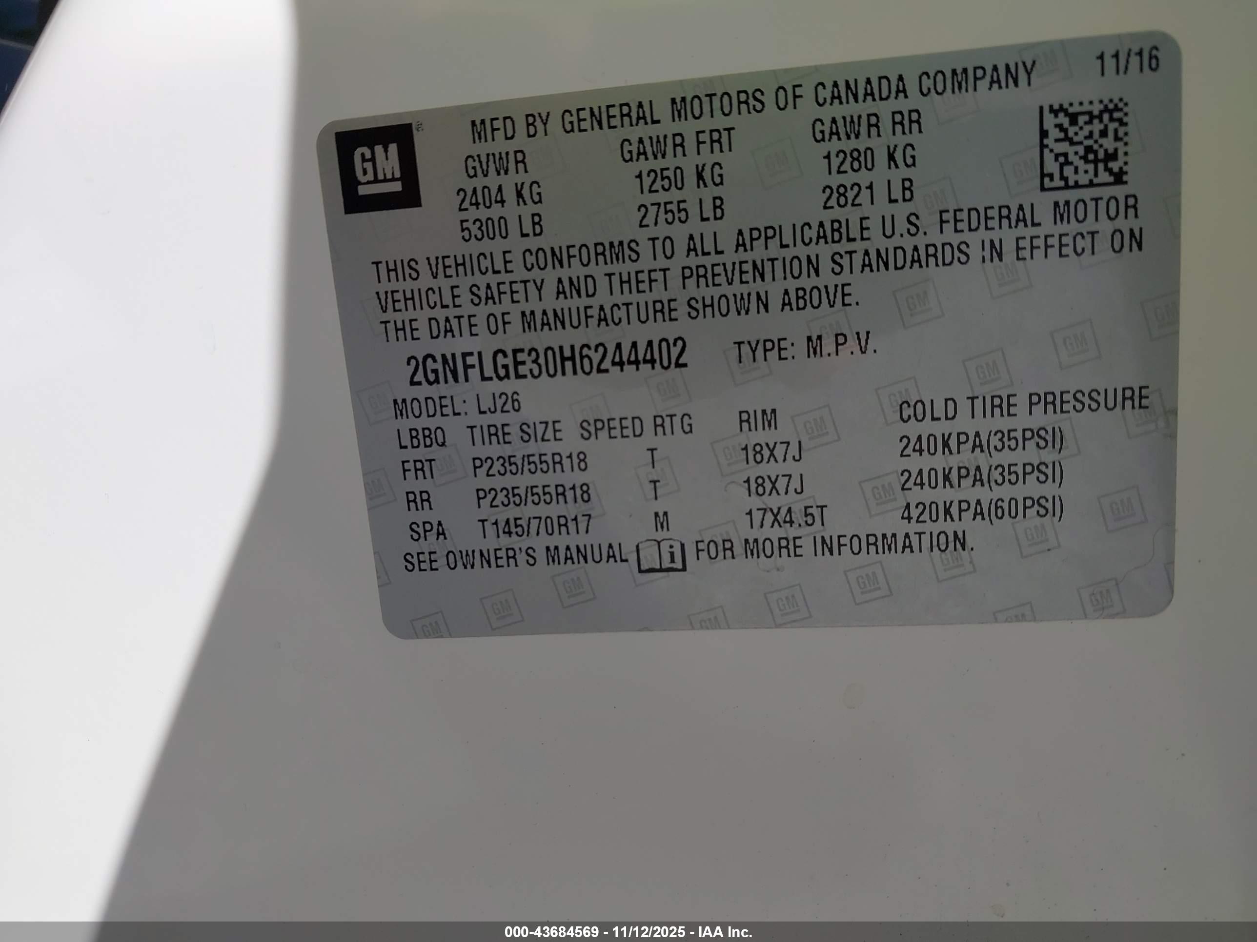 CHEVROLET EQUINOX image 9
