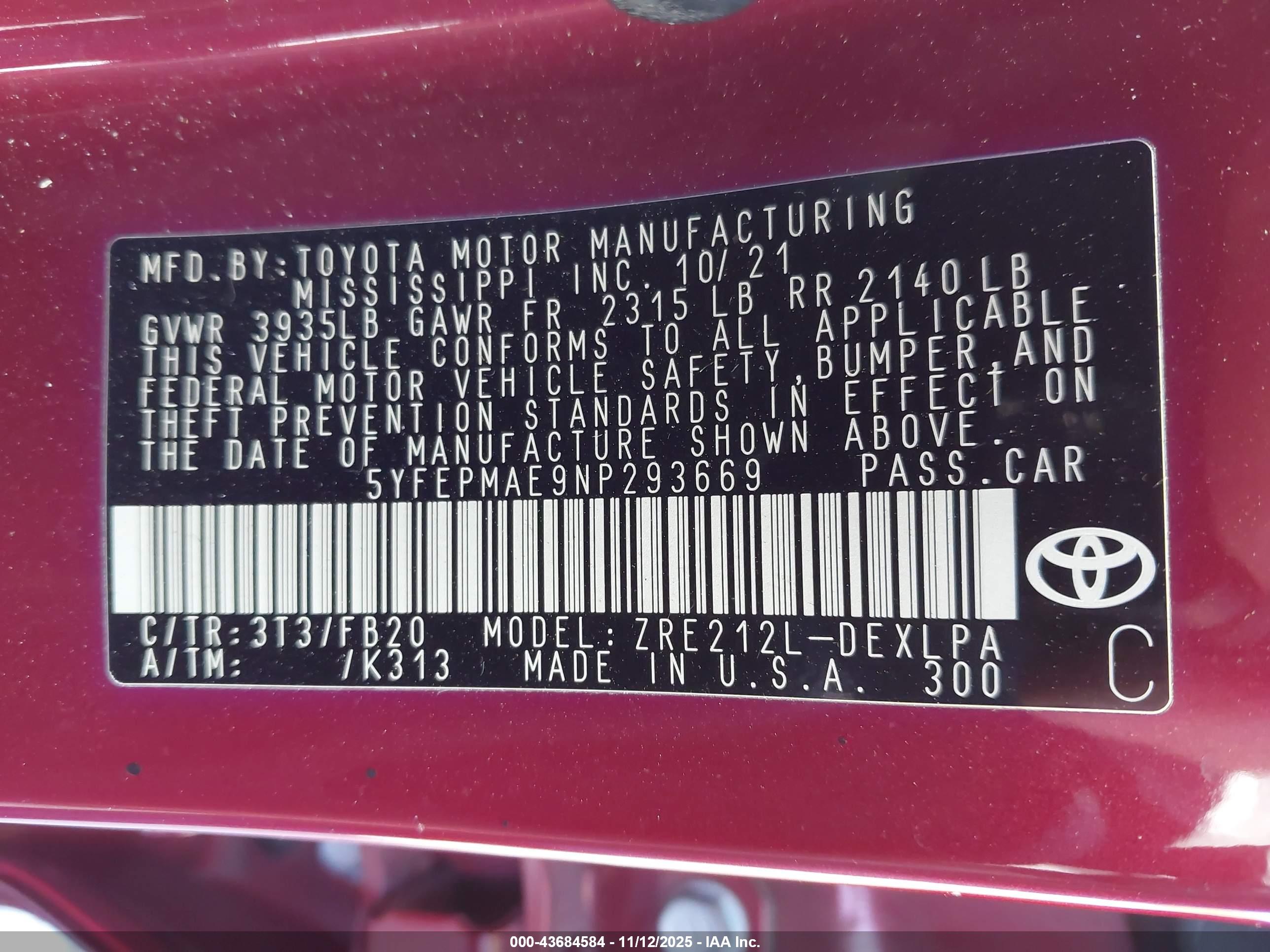 TOYOTA COROLLA image 9
