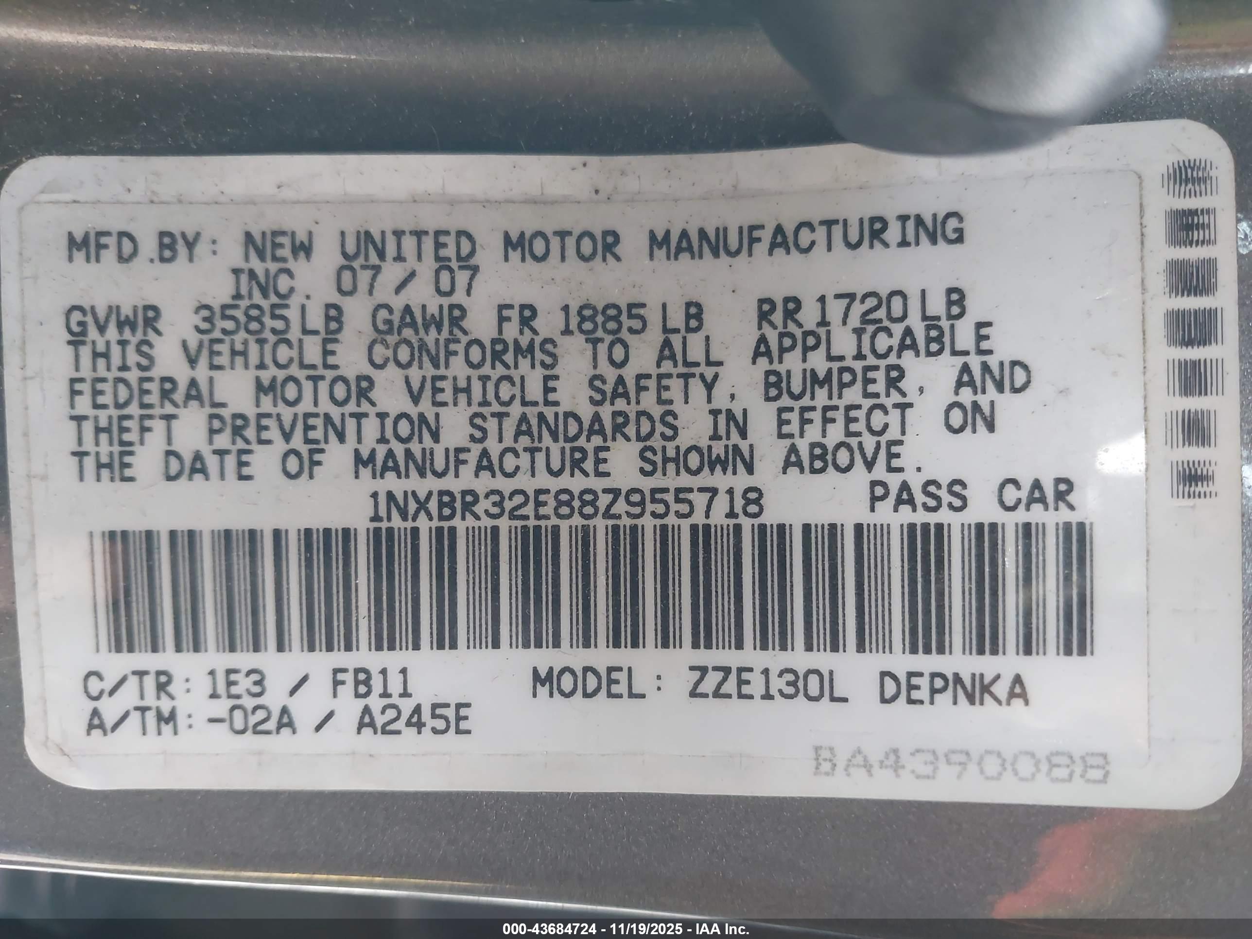TOYOTA COROLLA image 9