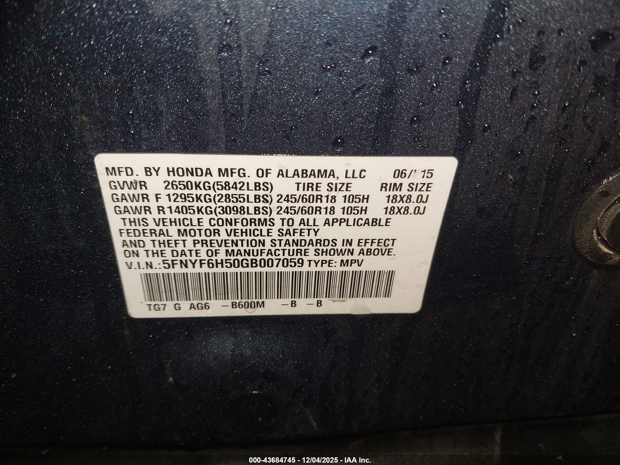 HONDA PILOT image 9