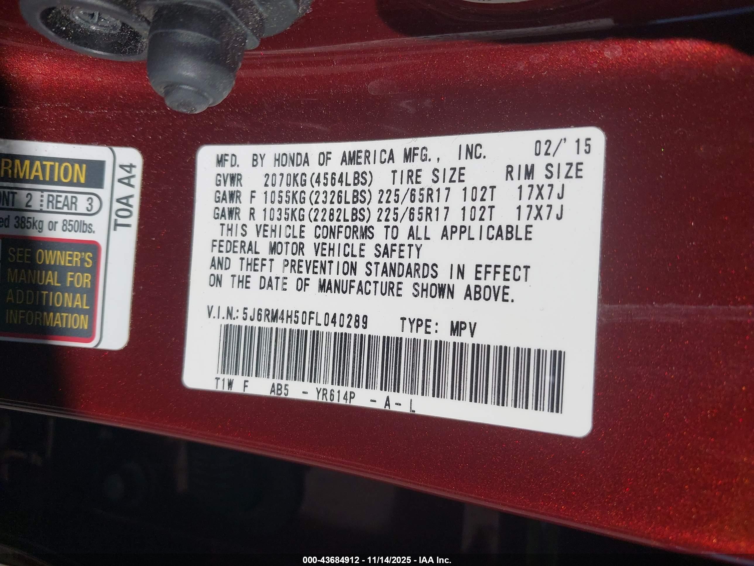 HONDA CR-V image 9