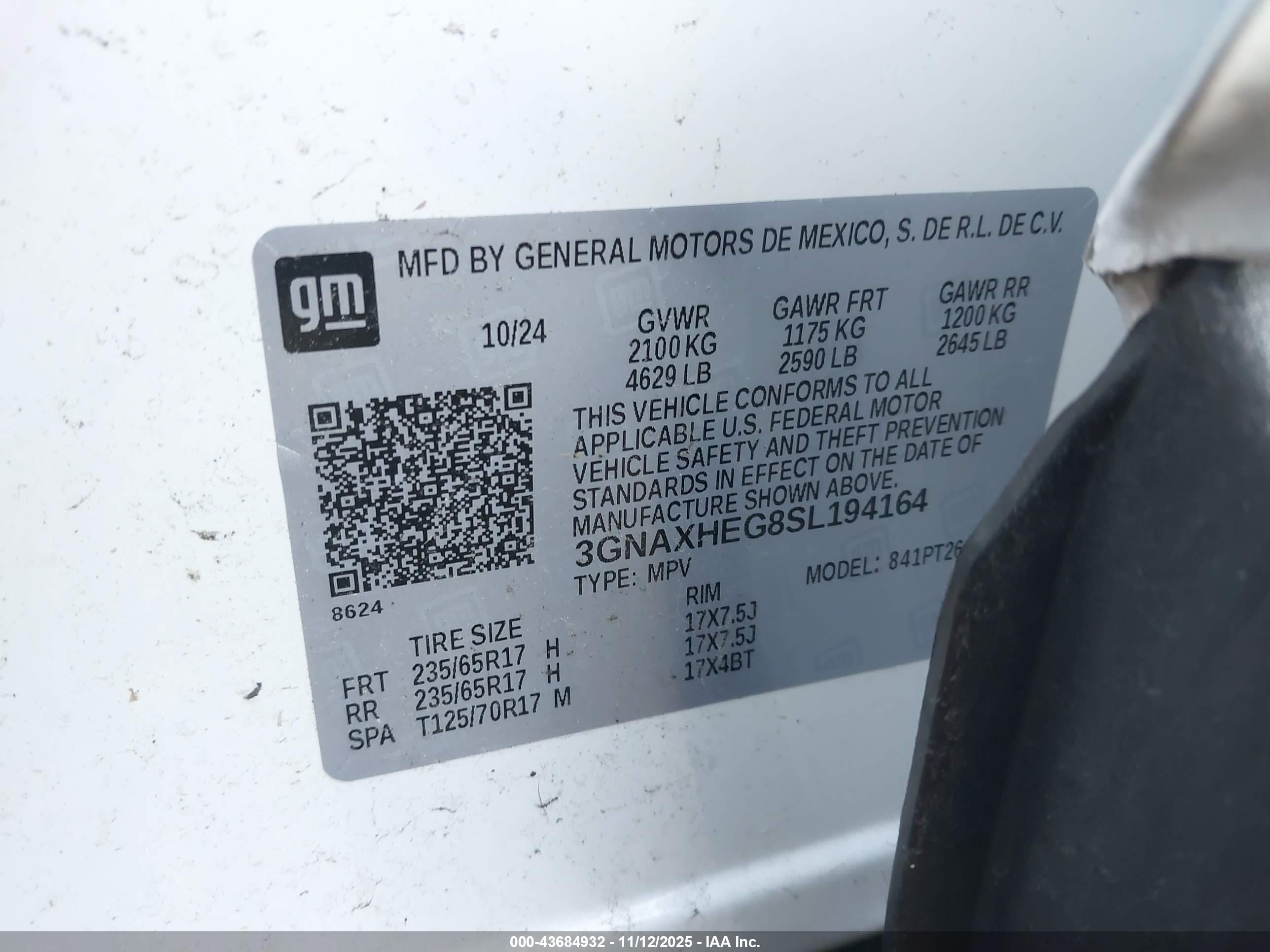 CHEVROLET EQUINOX image 9