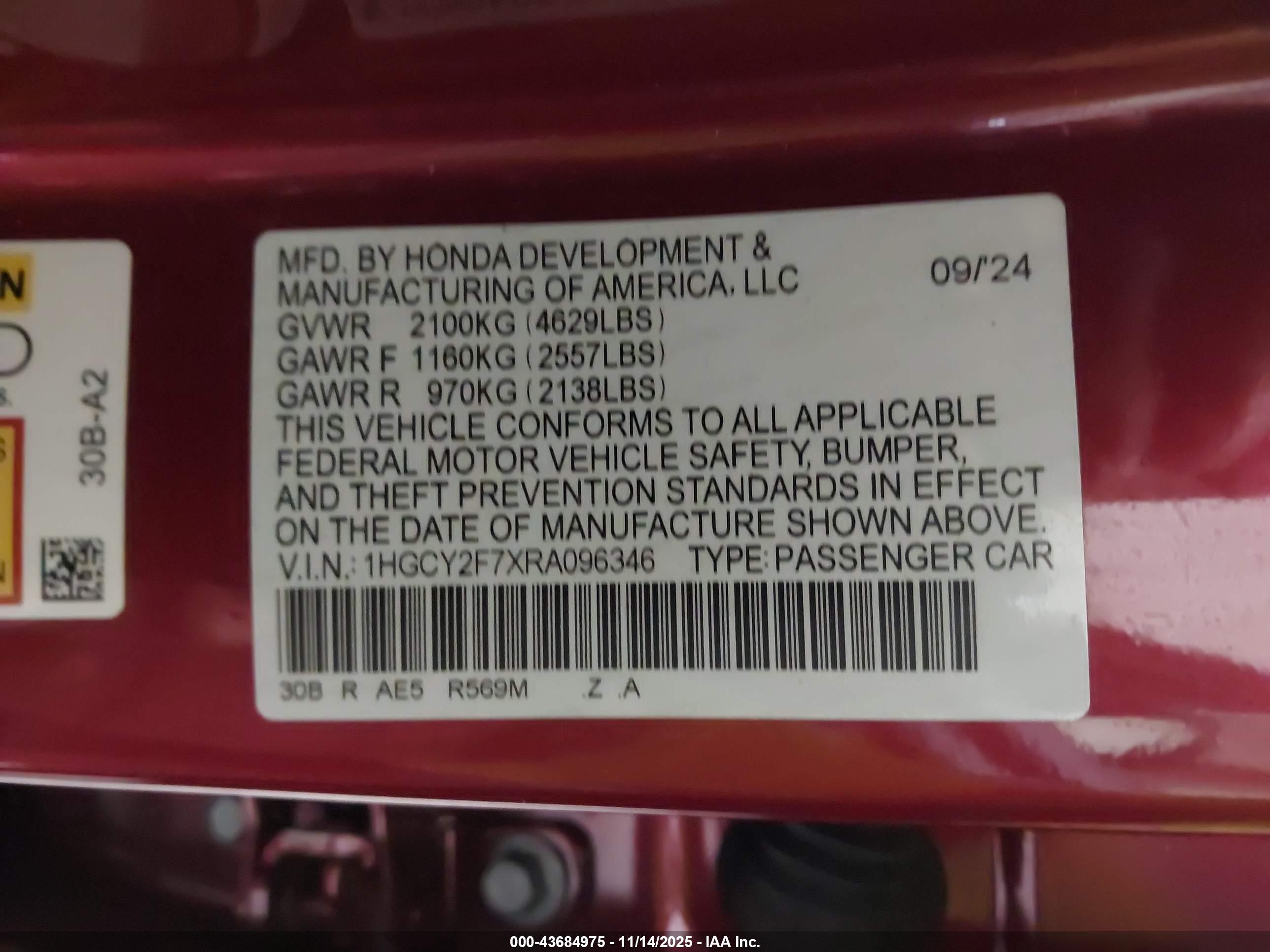 HONDA ACCORD image 9