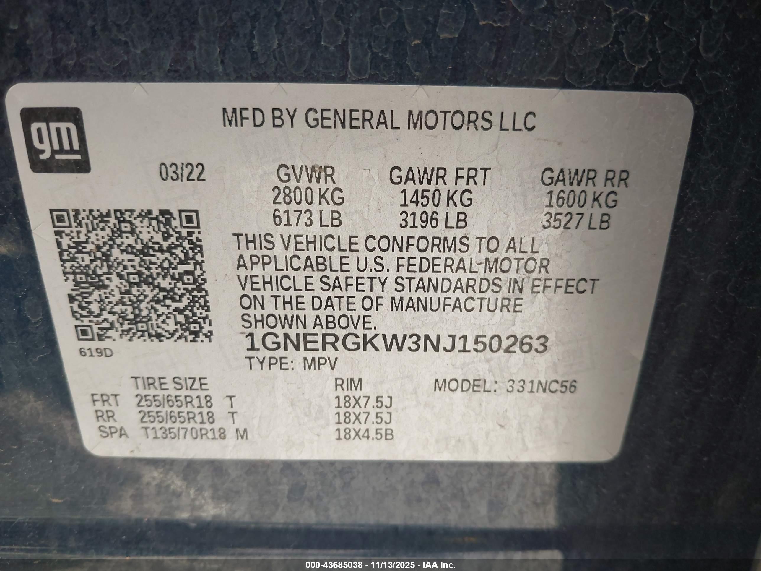 CHEVROLET TRAVERSE image 9