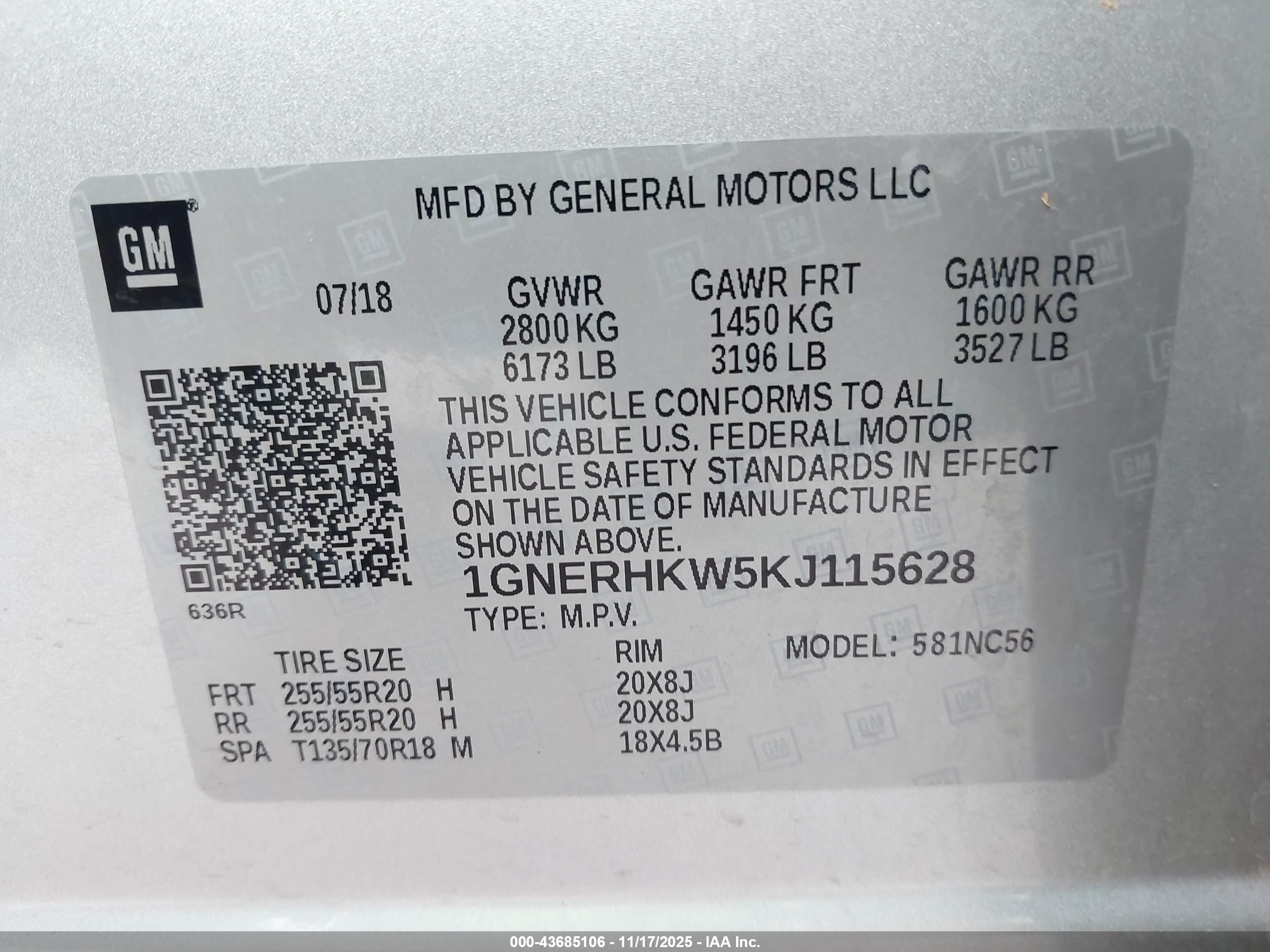 CHEVROLET TRAVERSE image 9