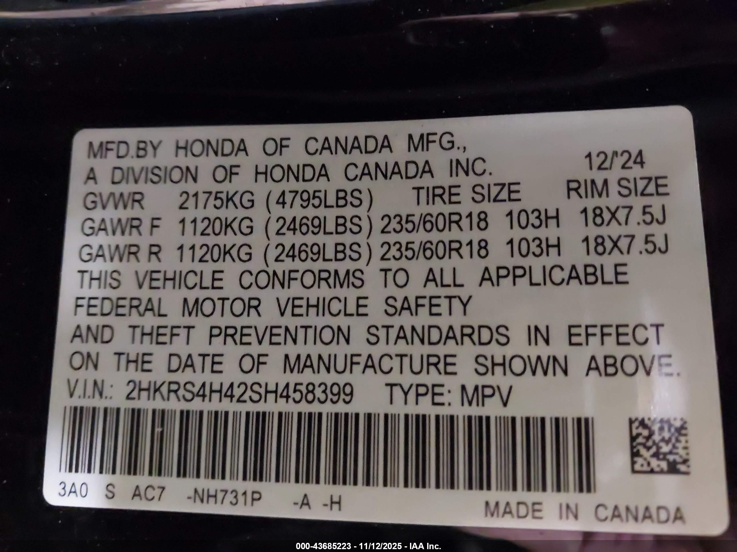 HONDA CR-V image 9