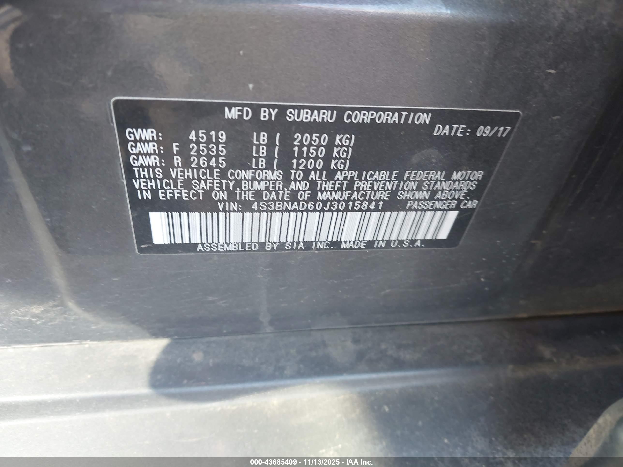 SUBARU LEGACY image 9
