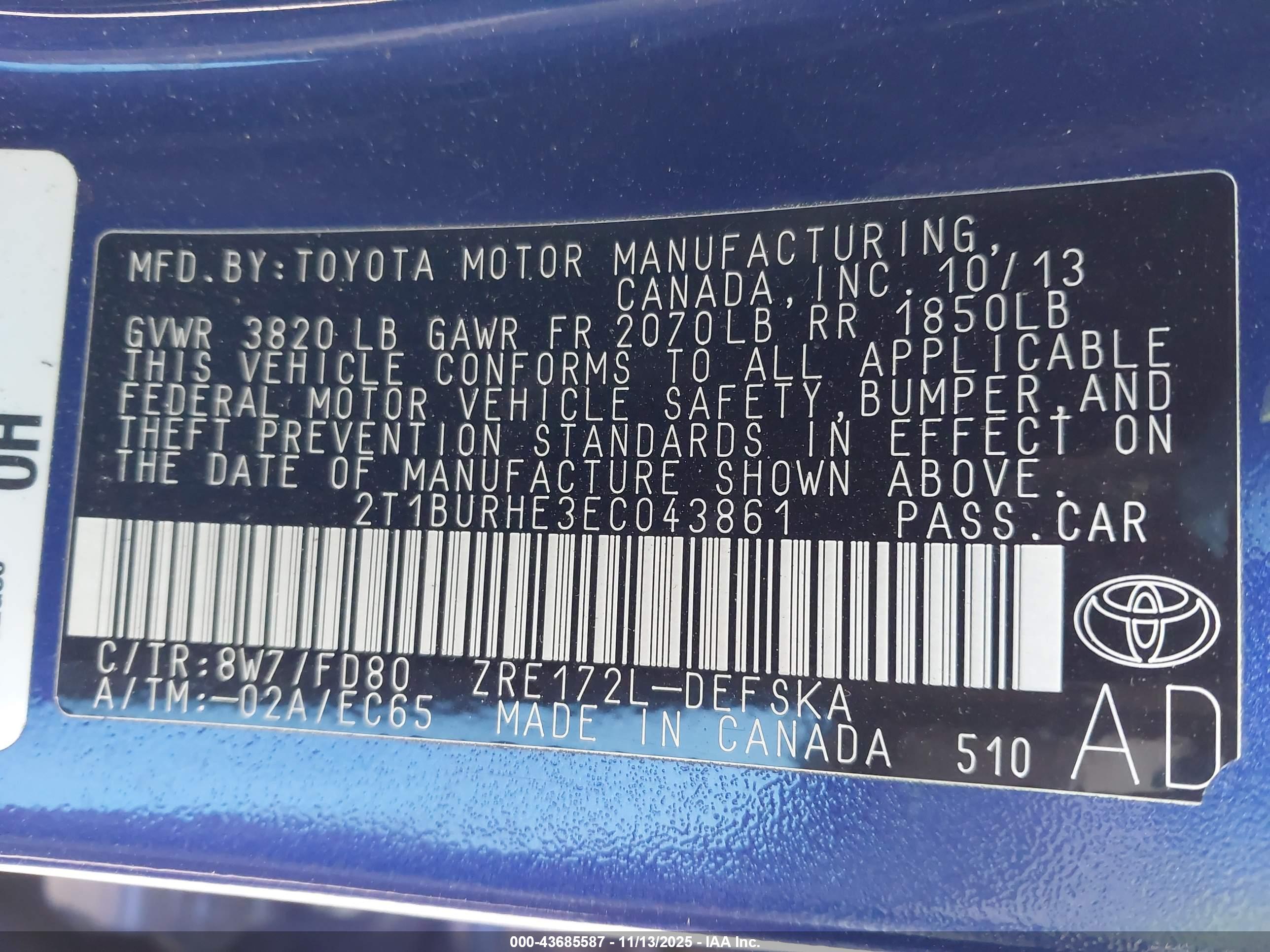 TOYOTA COROLLA image 9