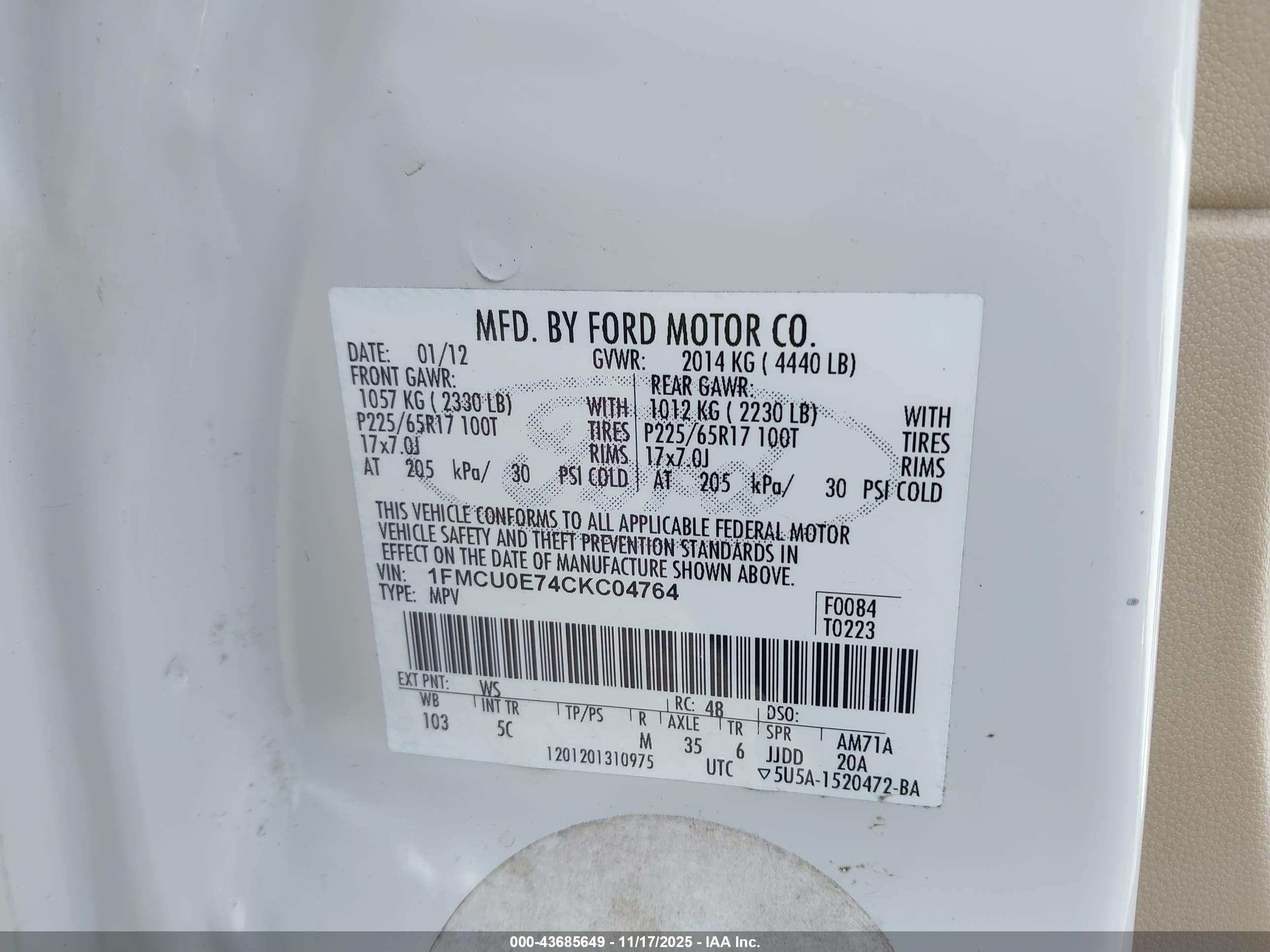FORD ESCAPE image 9