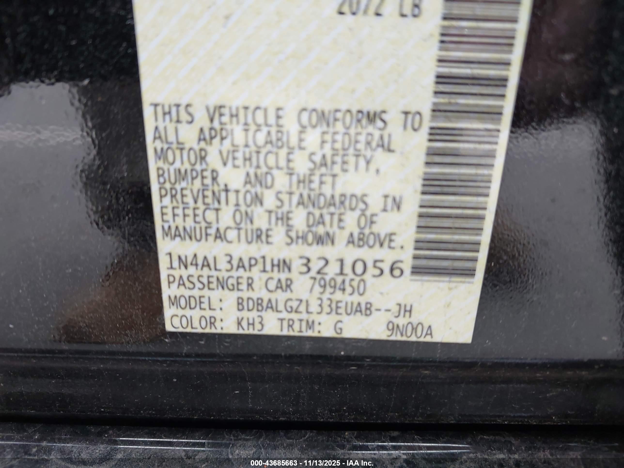 NISSAN ALTIMA image 9