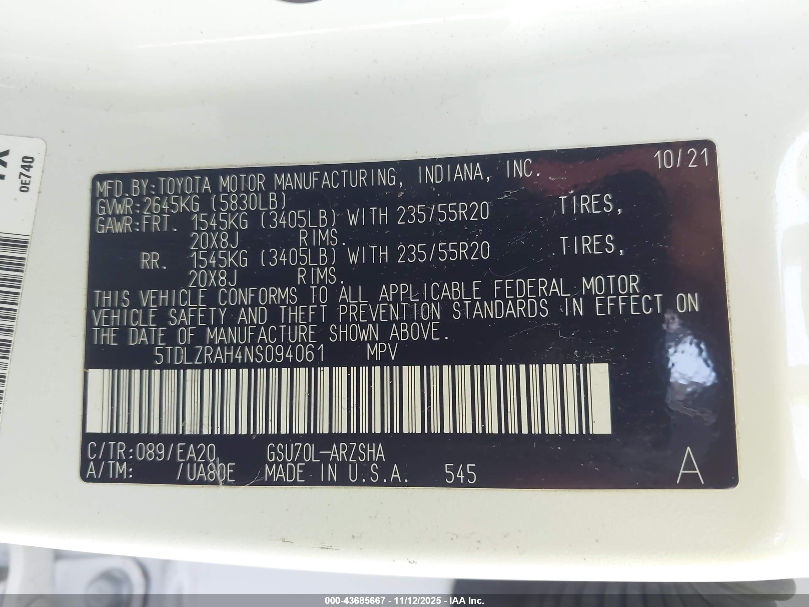 TOYOTA HIGHLANDER image 9
