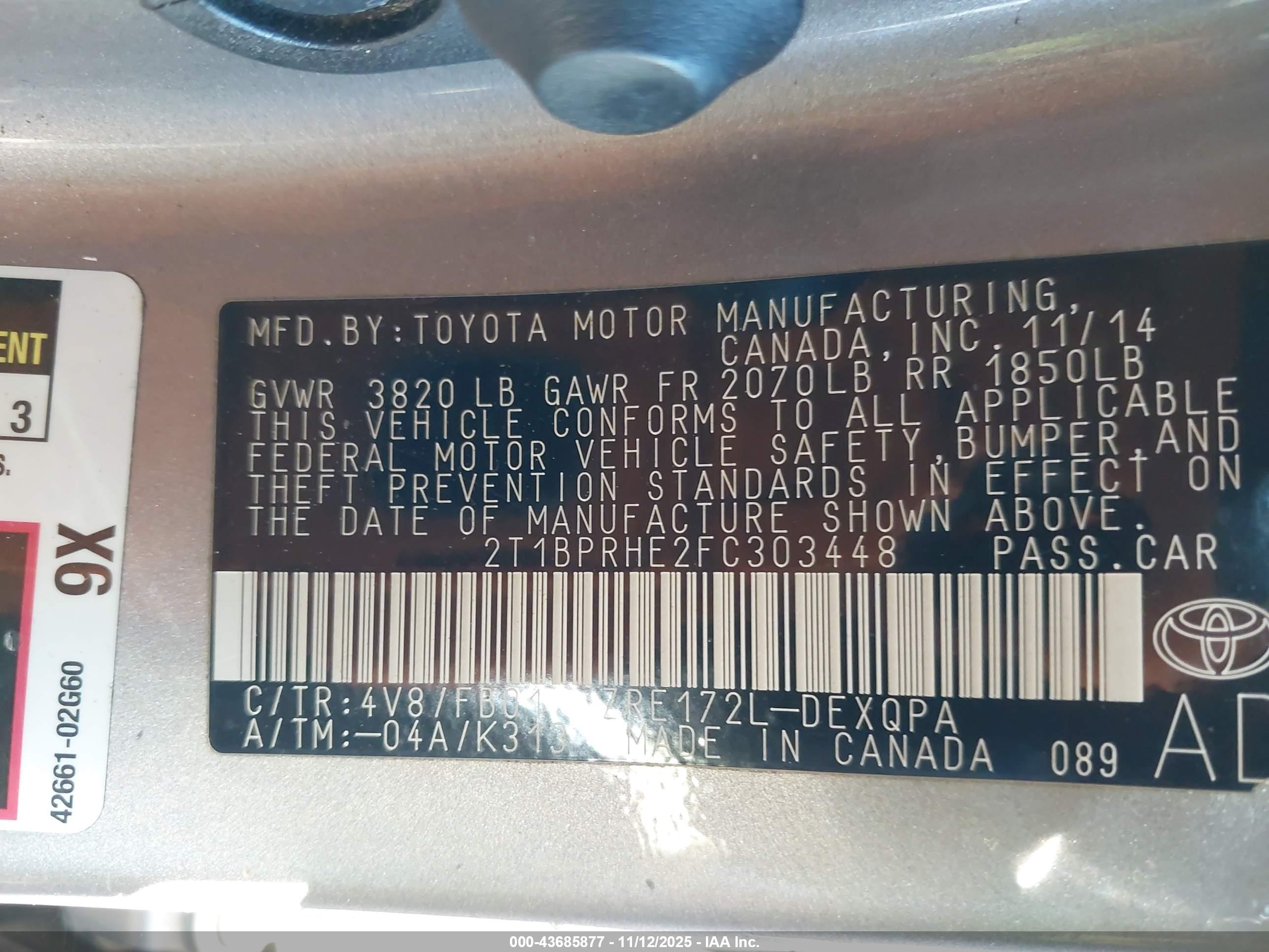 TOYOTA COROLLA image 9