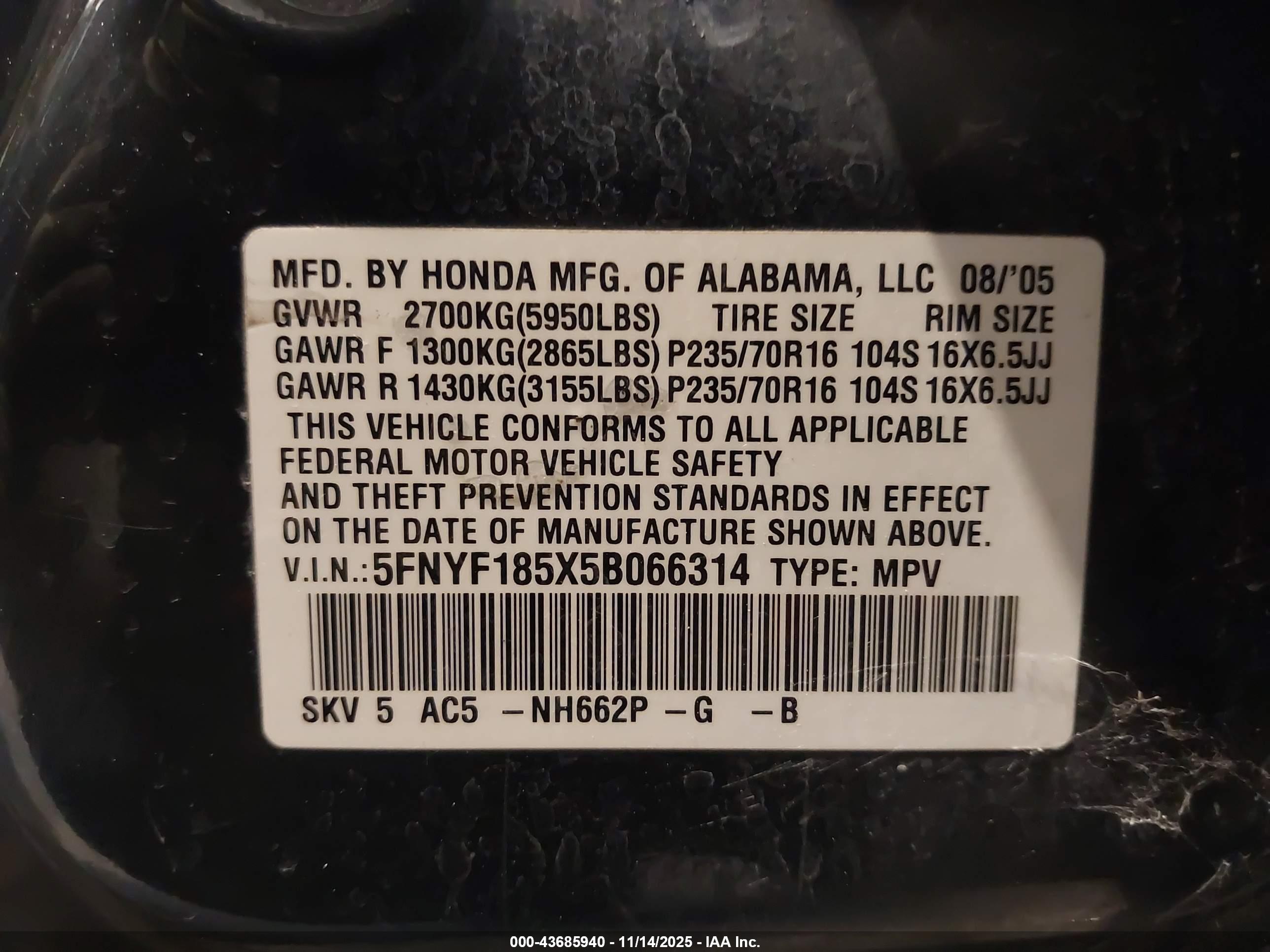 HONDA PILOT image 9
