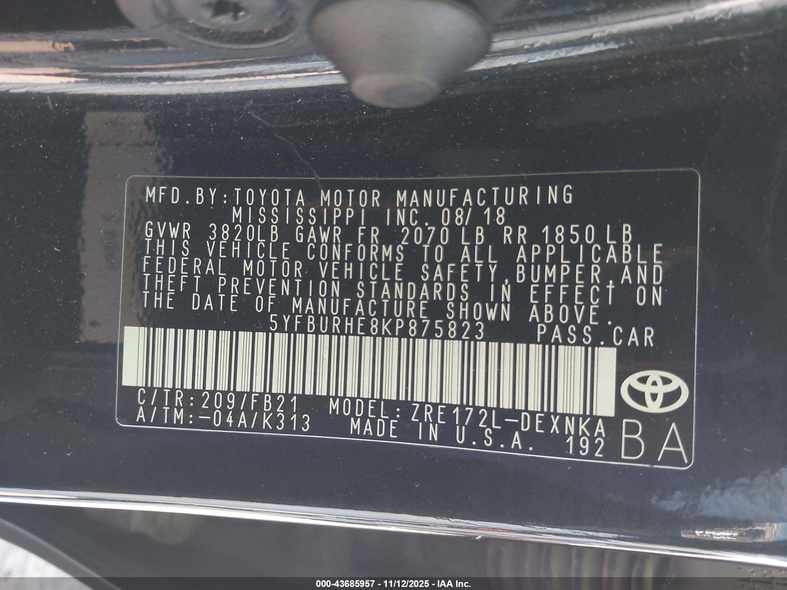 TOYOTA COROLLA image 9