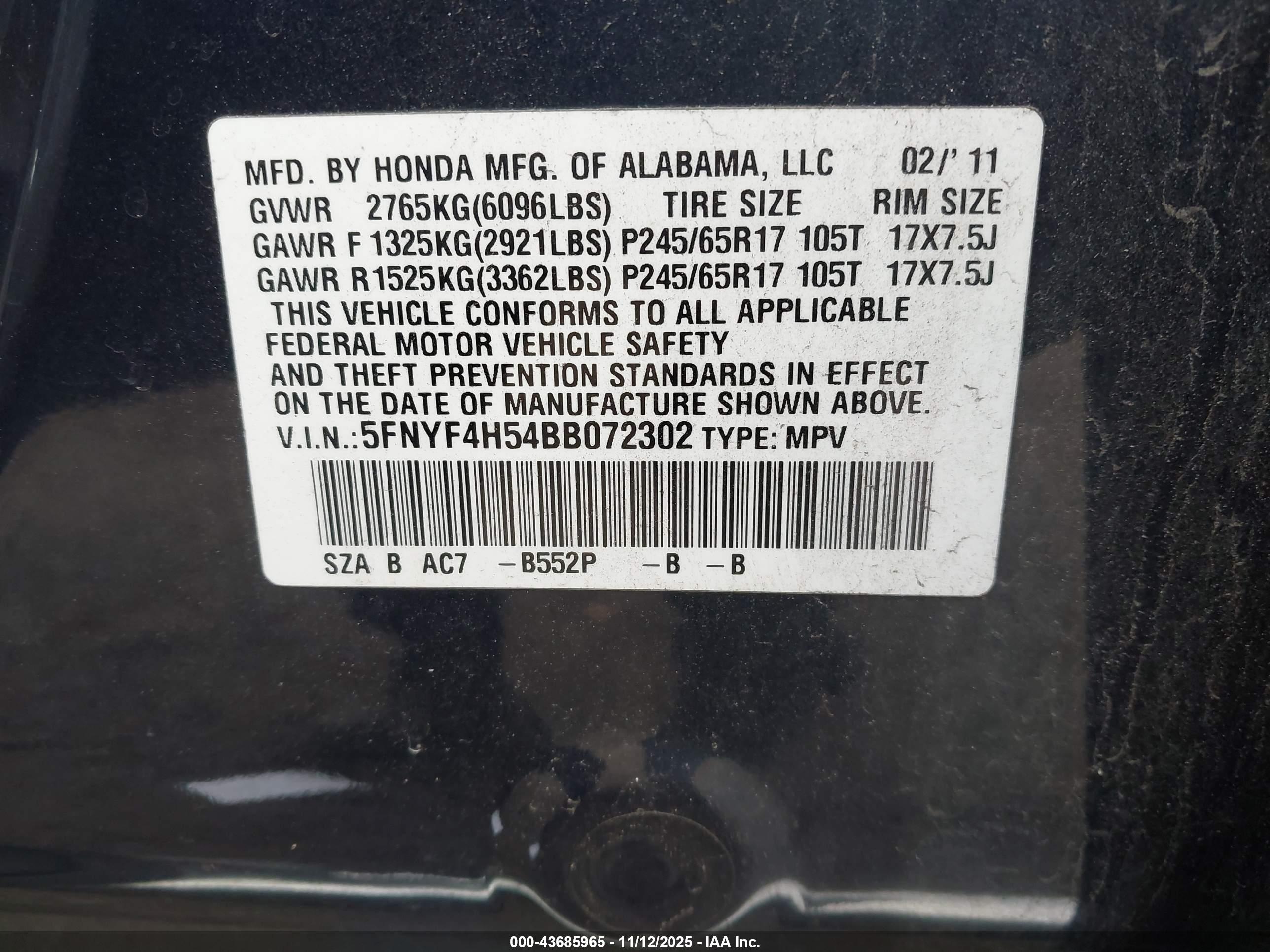 HONDA PILOT image 9