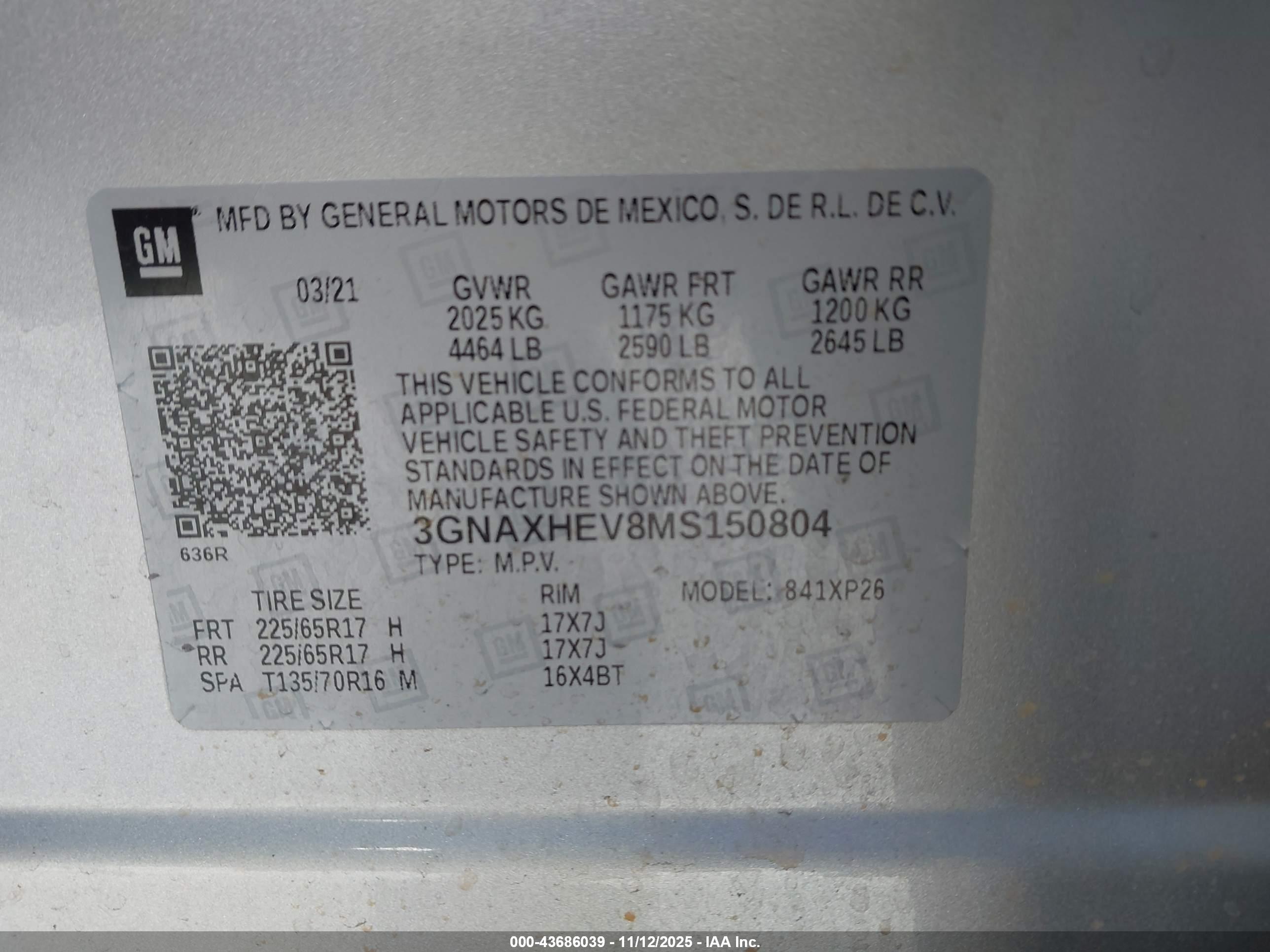 CHEVROLET EQUINOX image 9