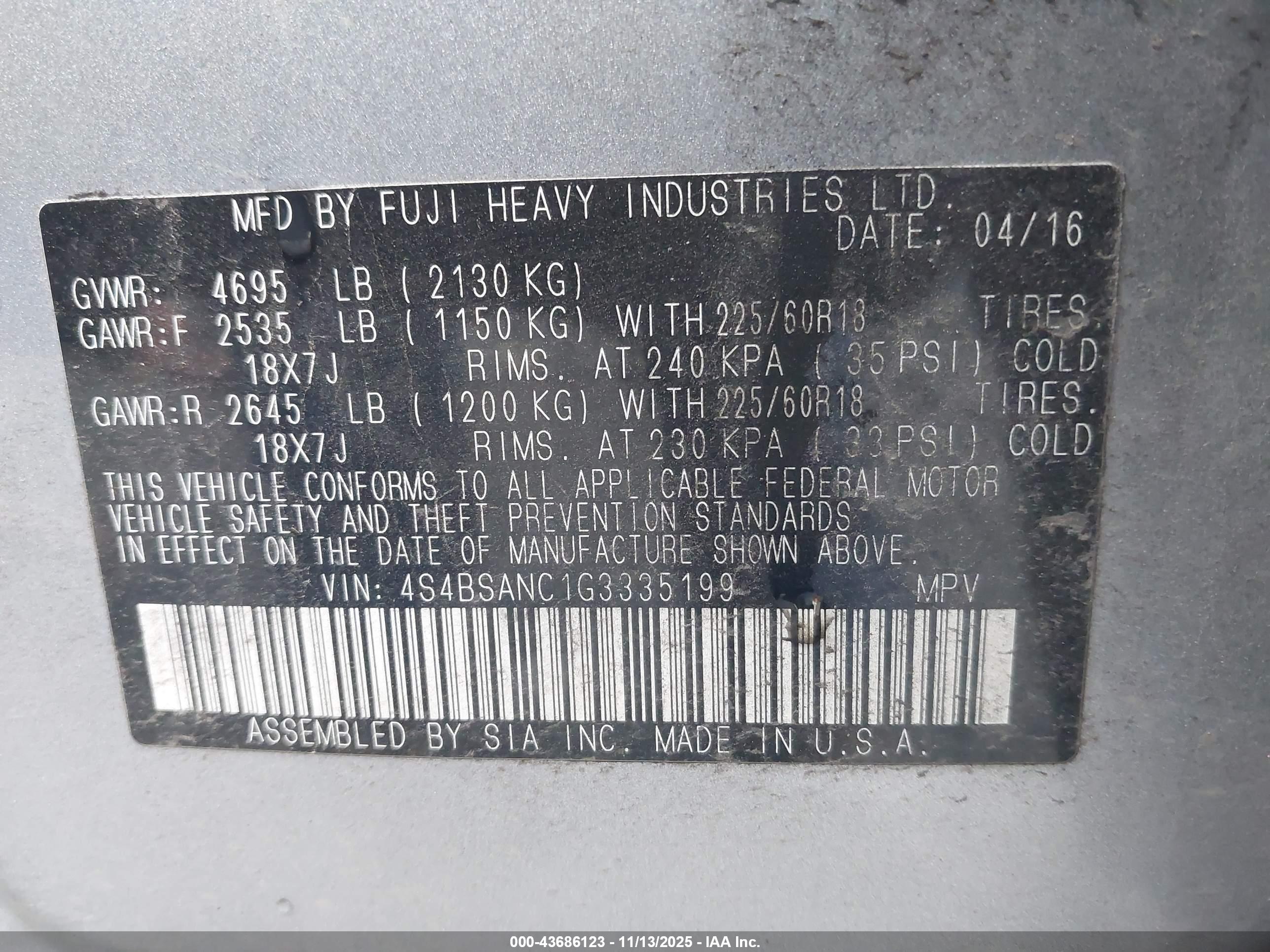 SUBARU OUTBACK image 9