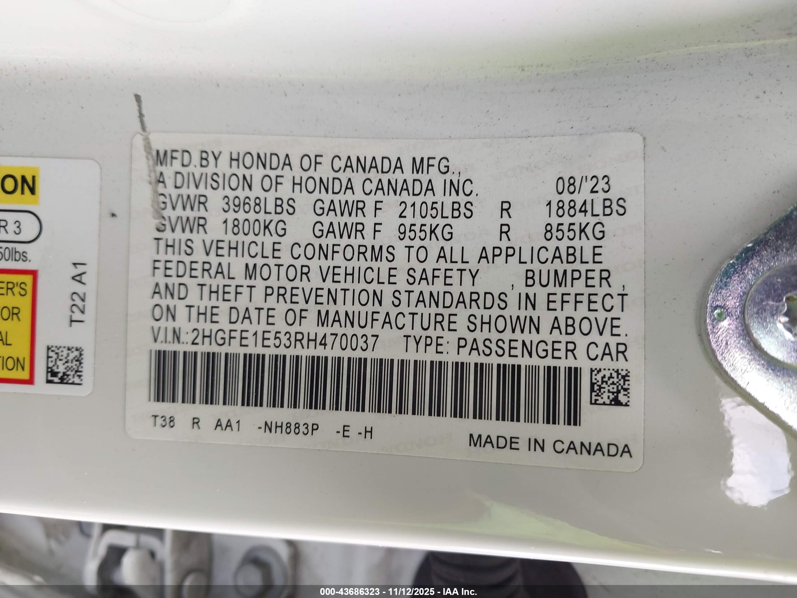 HONDA CIVIC image 9