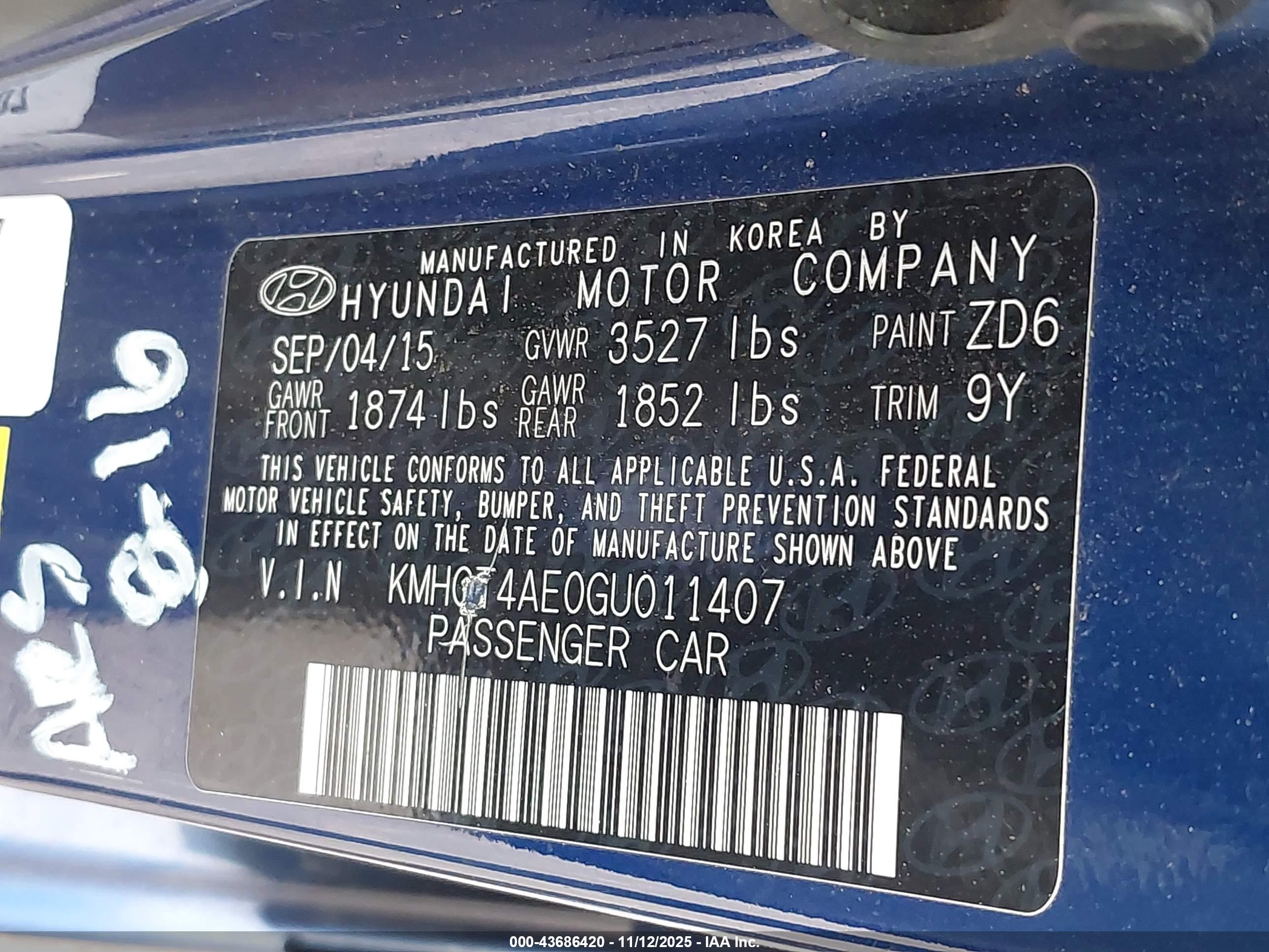 HYUNDAI ACCENT image 9