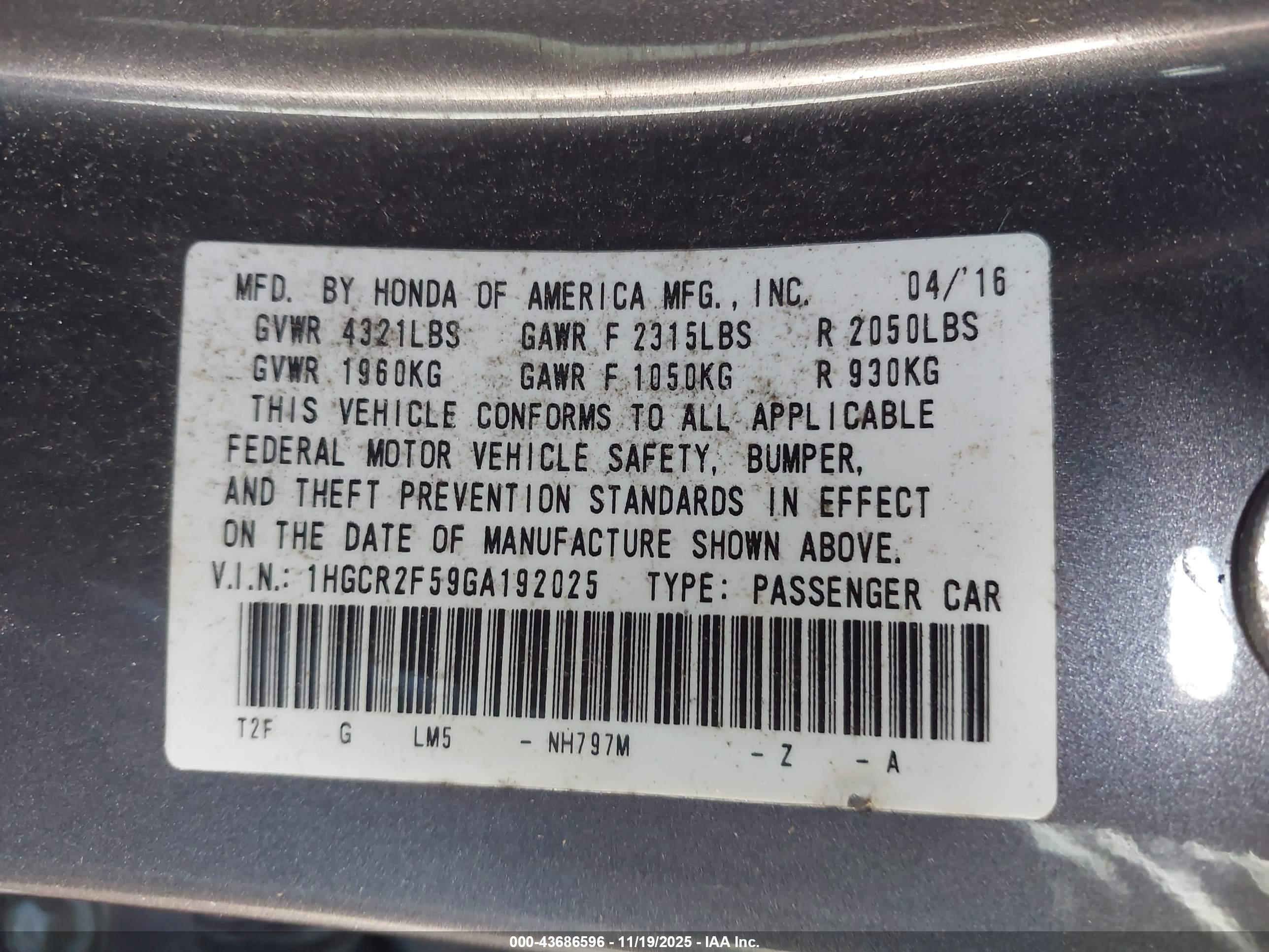 HONDA ACCORD image 9
