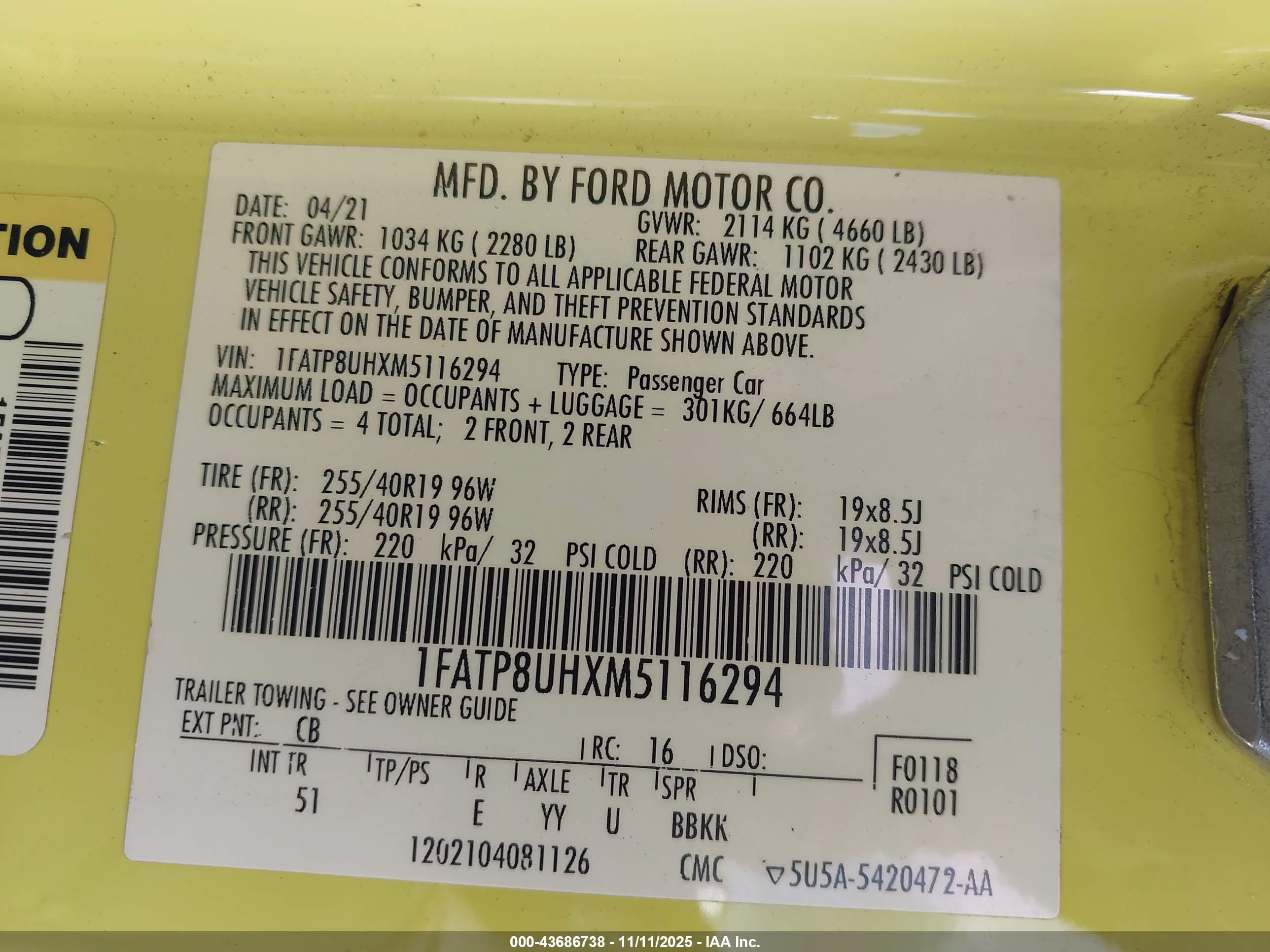 FORD MUSTANG image 9