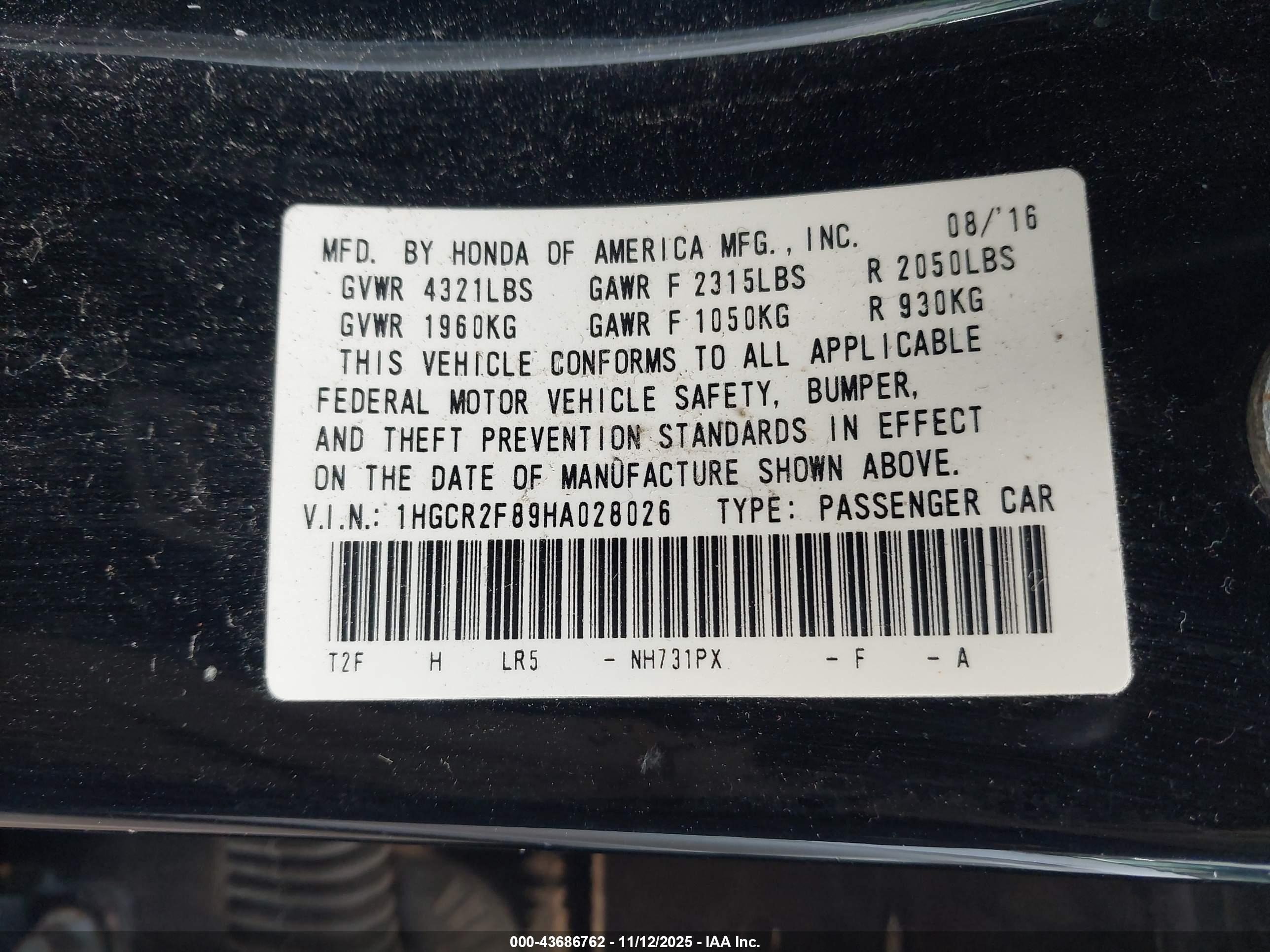 HONDA ACCORD image 9