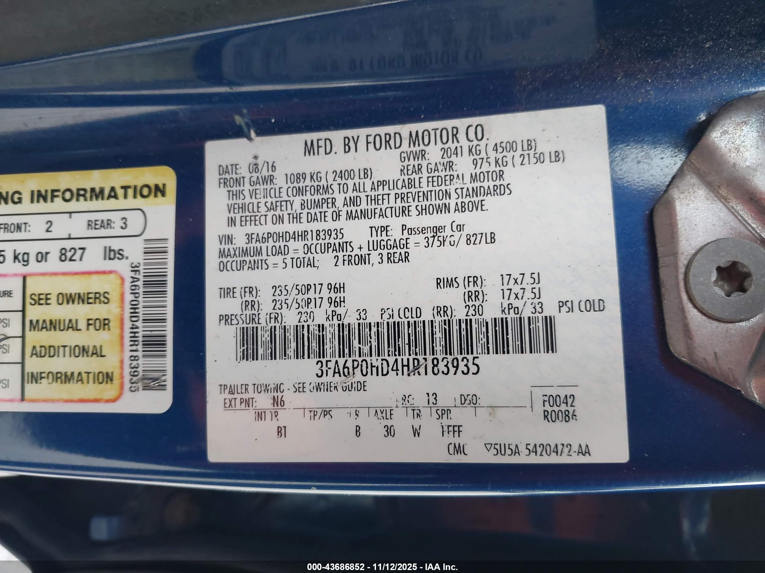 FORD FUSION image 9