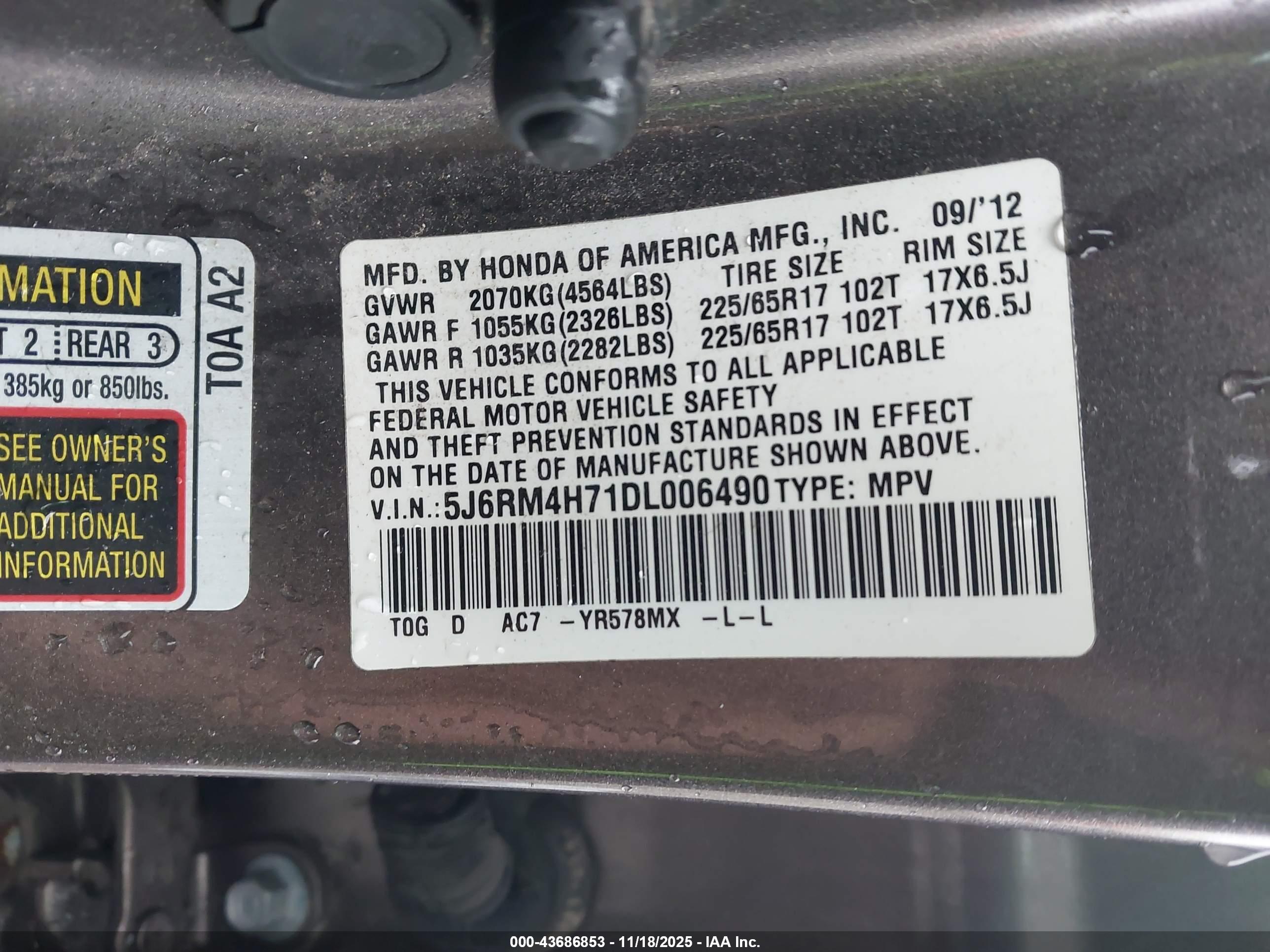 HONDA CR-V image 9
